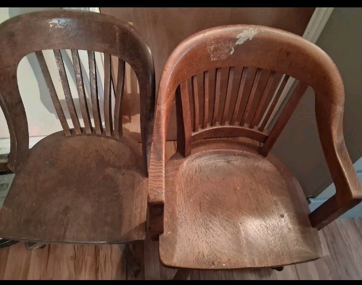 Antique Chairs LOT (1) B.L. Marble Co. Bankers Mission 1930(2)Armchair Unbranded