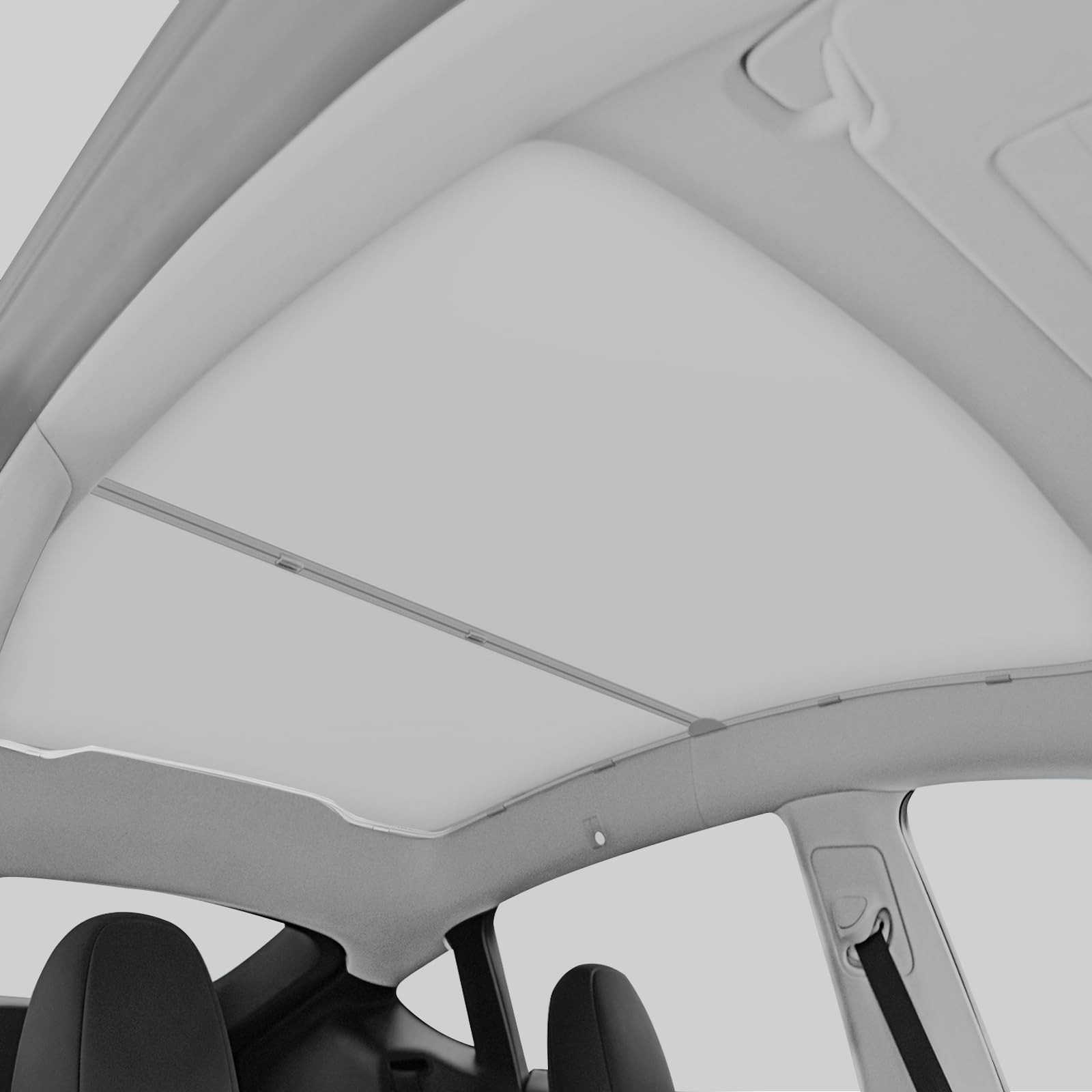Tesla Model Y Sunshade Roof Cover Heat Insulation, Easy Installation, Gray