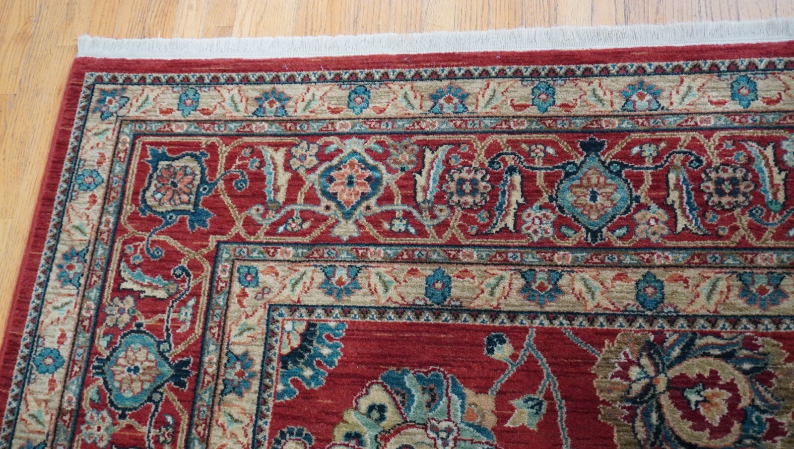 Authentic Karastan Sultana Red Sovereign 990-14606 Wool Rug 8’8″ x 12′ Excellent