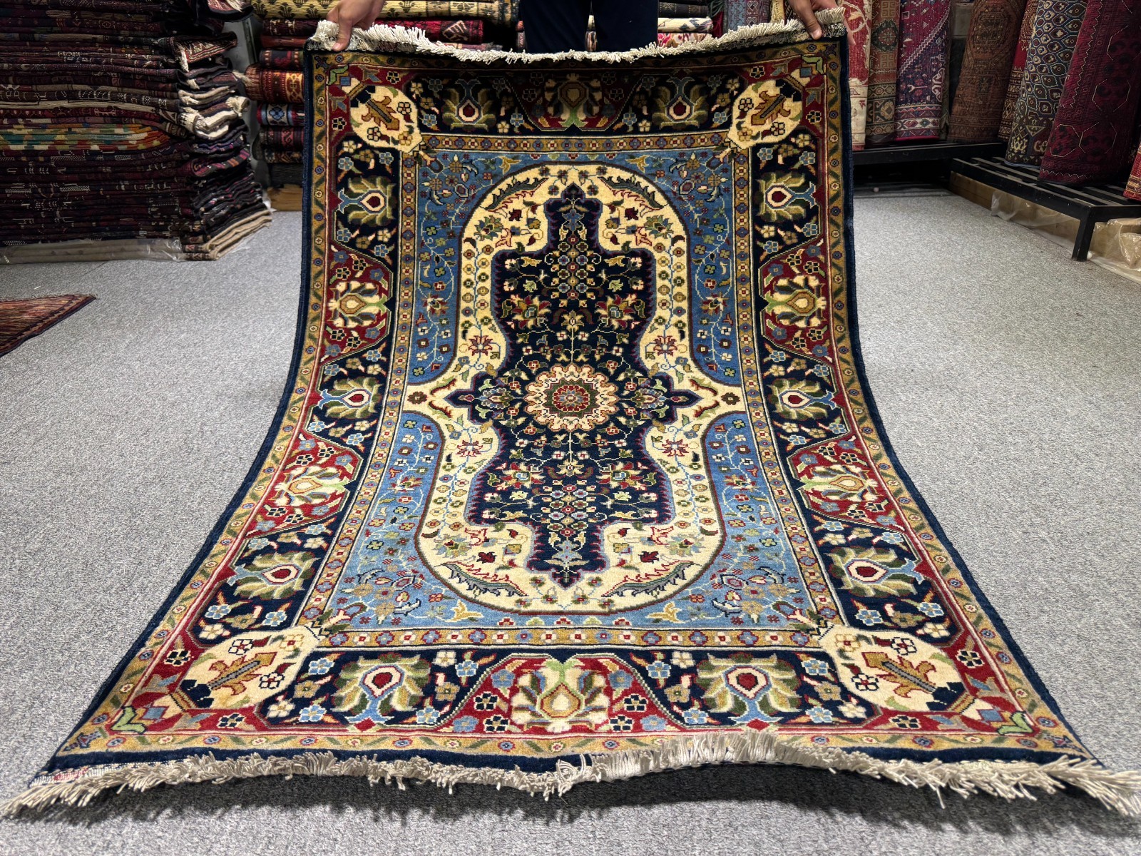 Fine Hand Knotted Turkmen Bokhara Rug 3×5 Vintage Persian Style Afghan Wool Rug