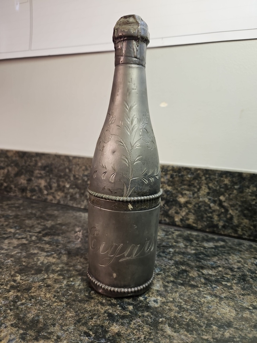 Hamilton Manufacturing Quadruple 133 Silver Plated Champagne Bottle for Cigars