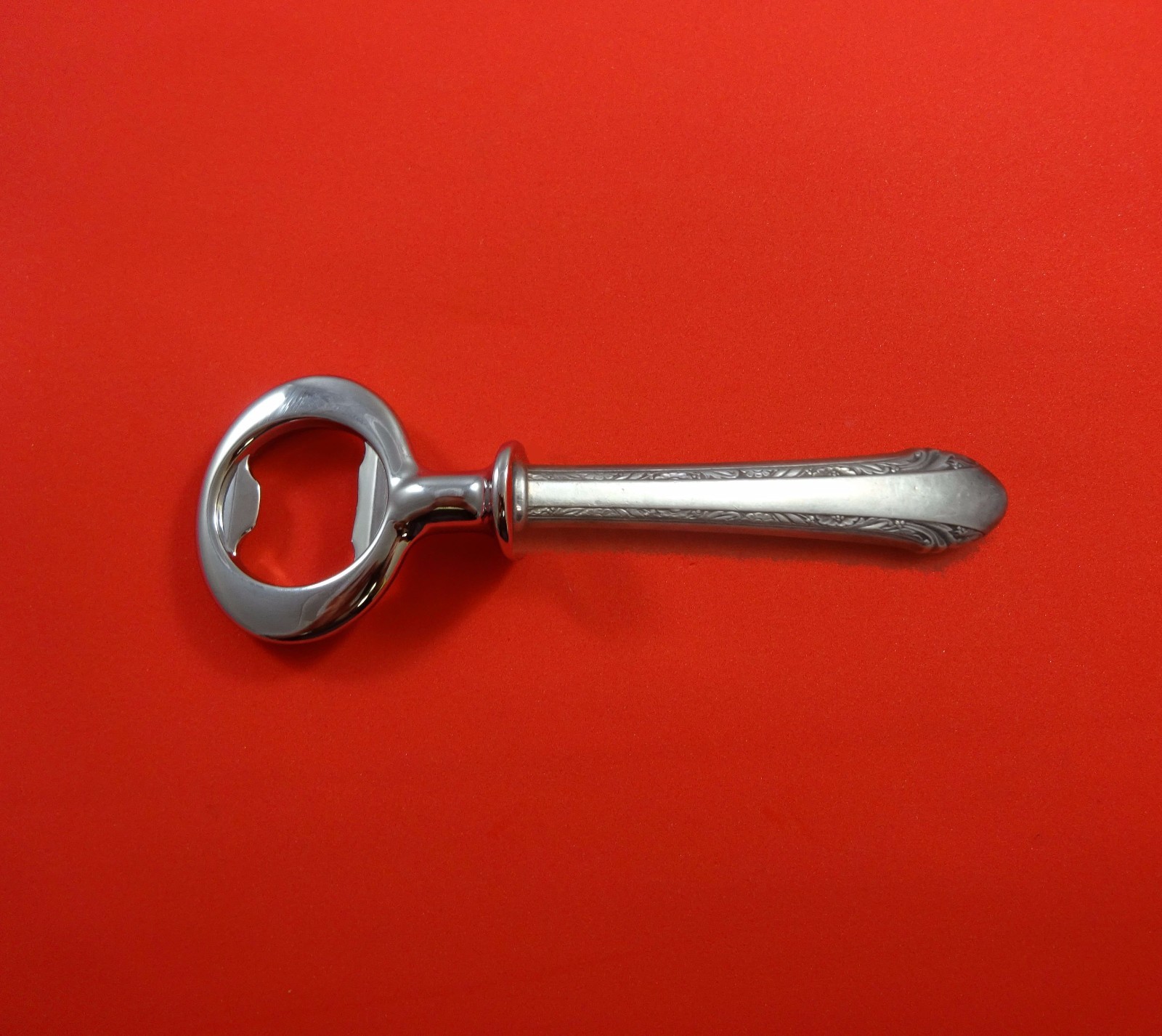 Chased Romantique by Alvin Sterling Silver Bottle Opener HH Custom Made 6″