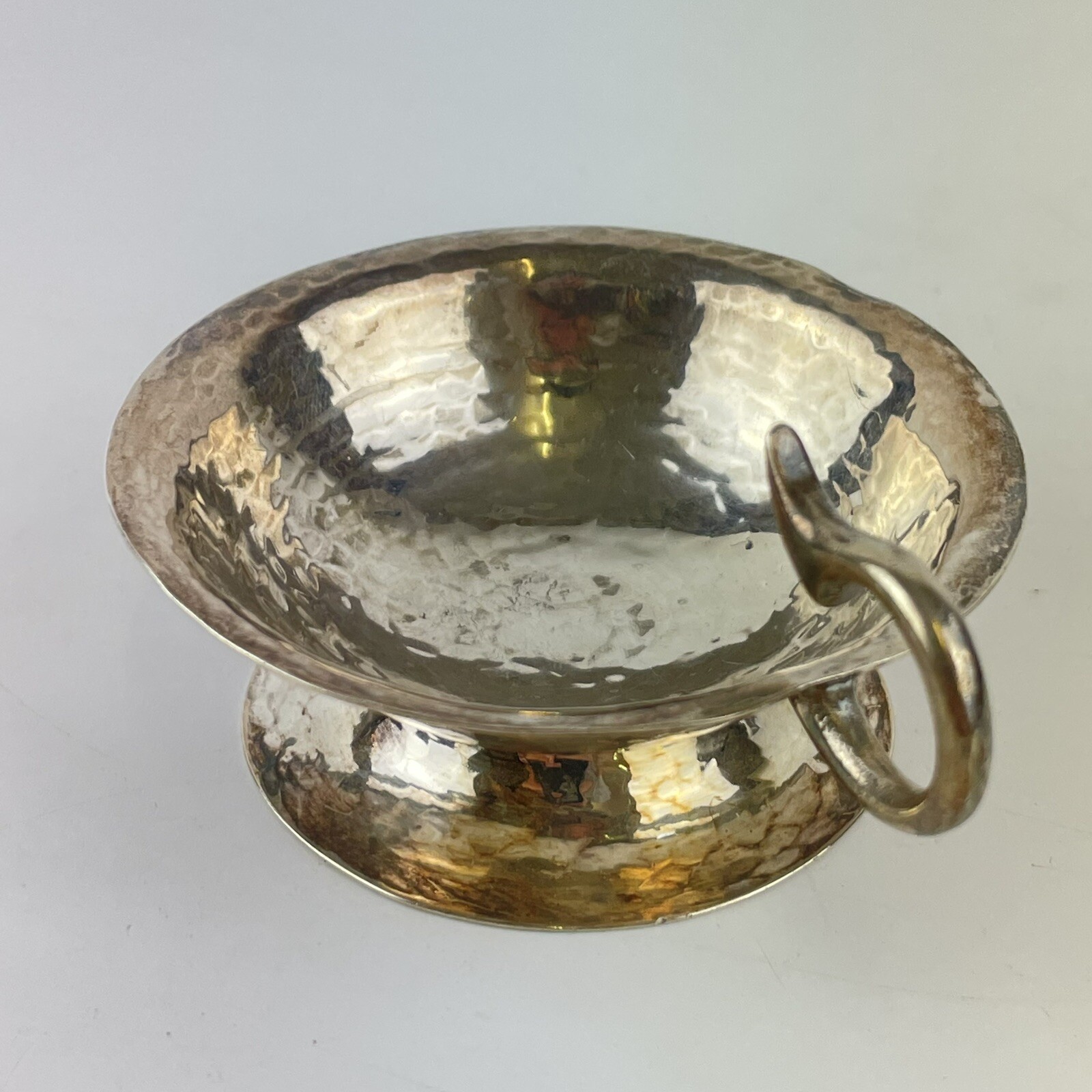 Antique Arts & Crafts Solid Silver Handled Salt A E Albert Edward Jones 1908