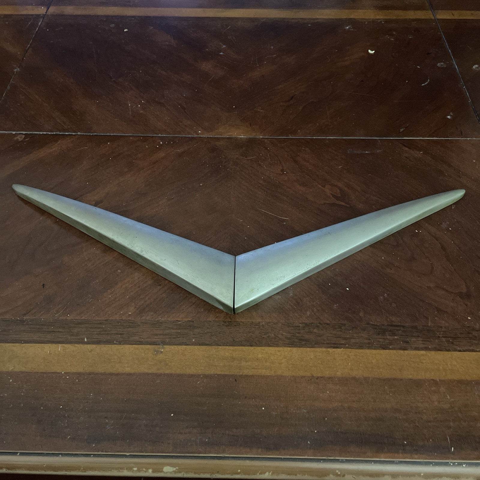 Mid Century Chevron Drawer Pulls Vintage 50s Boomerang Pulls Rare Large Size