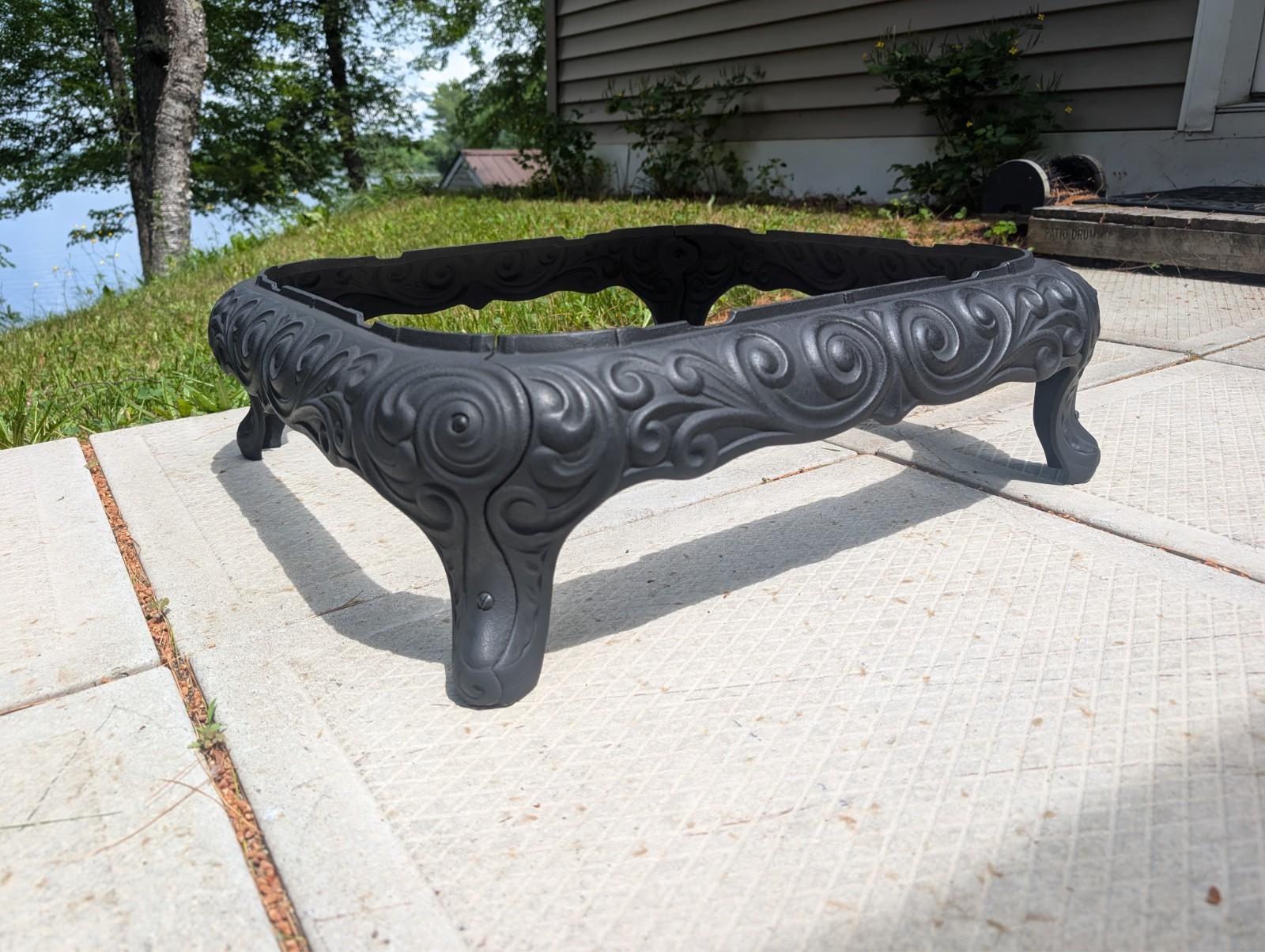Cast Iron Antique Wood/Coal Stove Base Use or Repurpose Beautiful