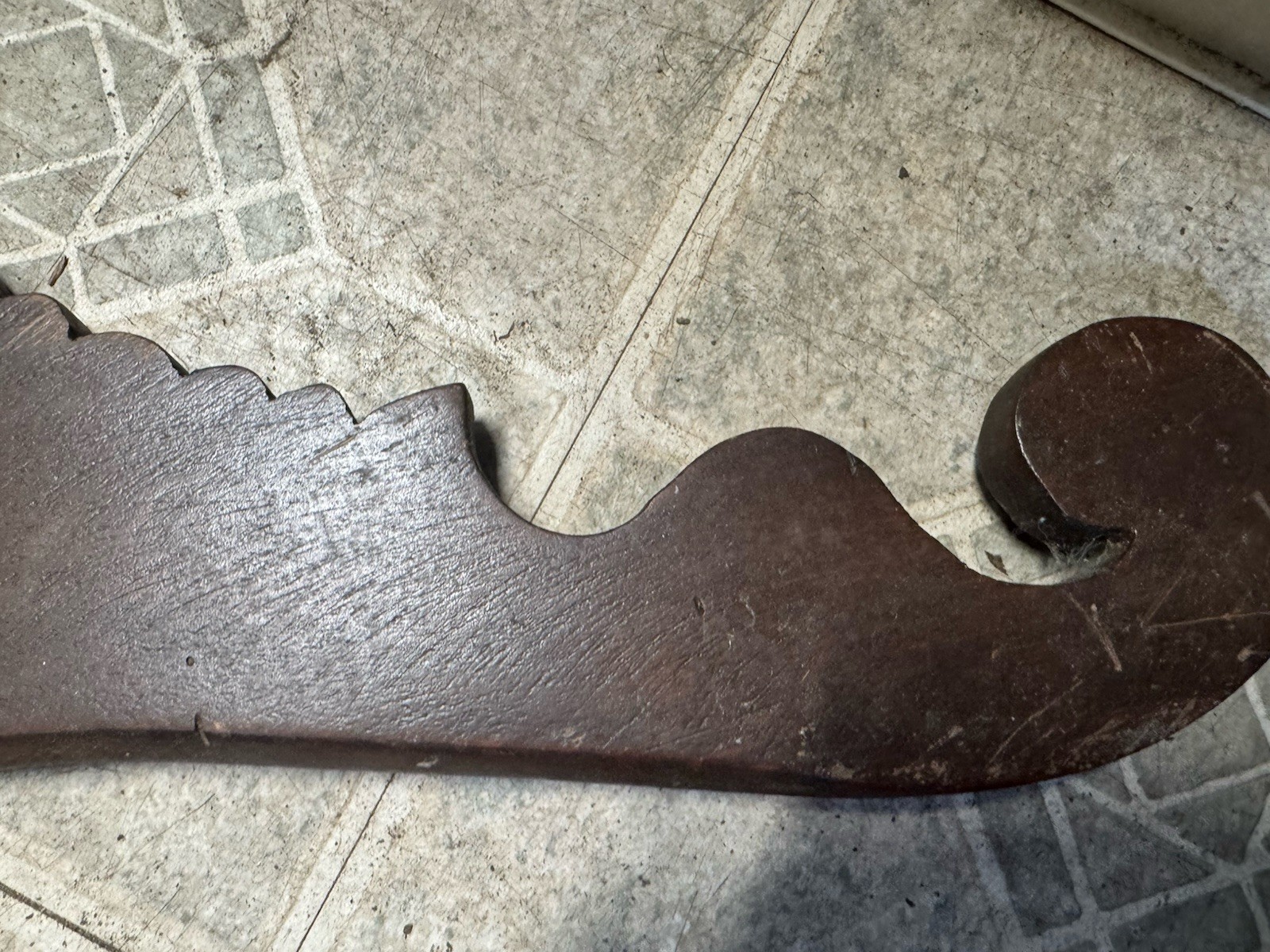 Antique Depression Solid Wood Header Back Splash Pediment 28” Long DIY Crafter