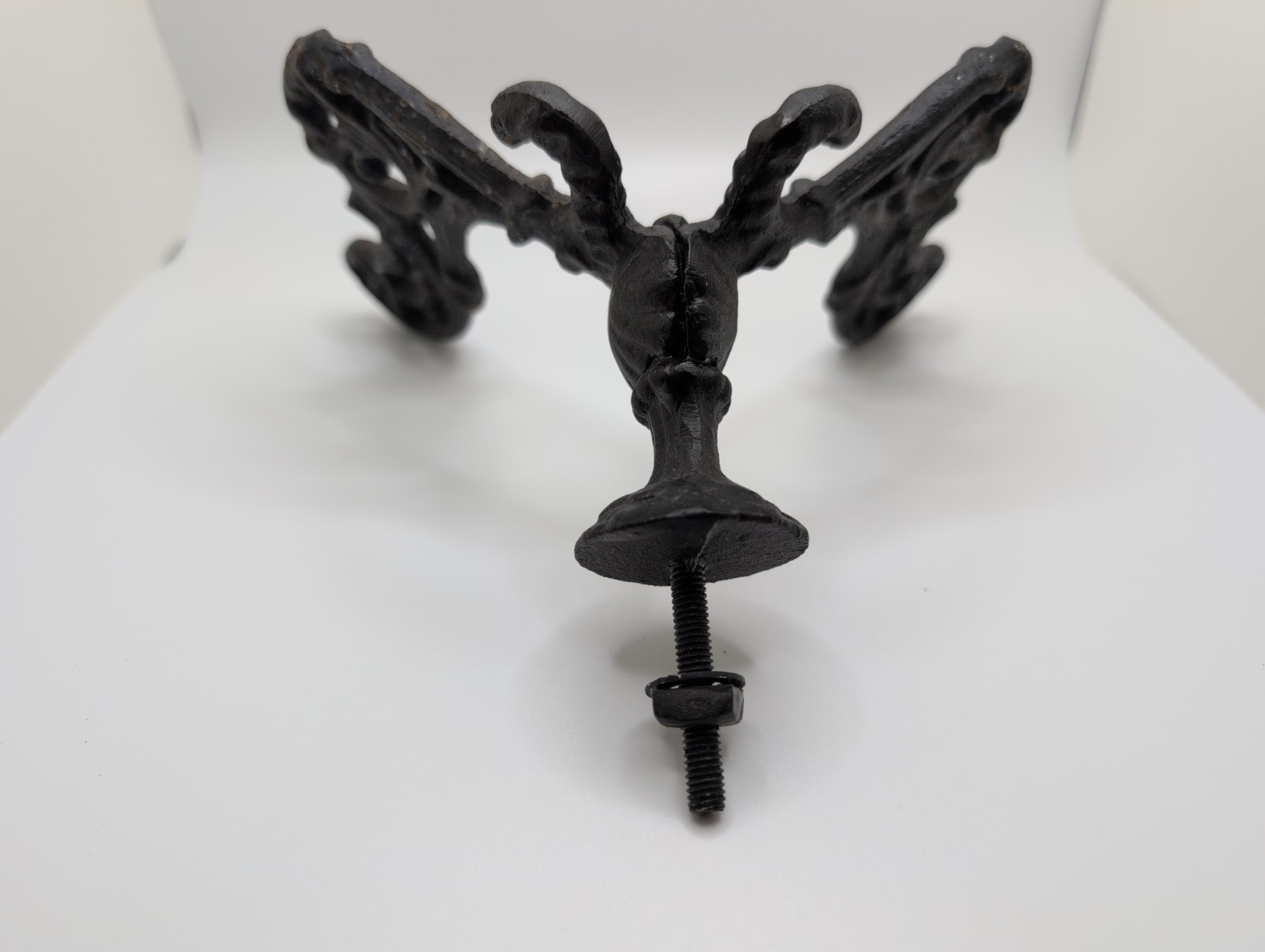 Antique Hook Hat Coat Rack Hall Tree Vintage Victorian Cast Iron Hardware 6x6x5