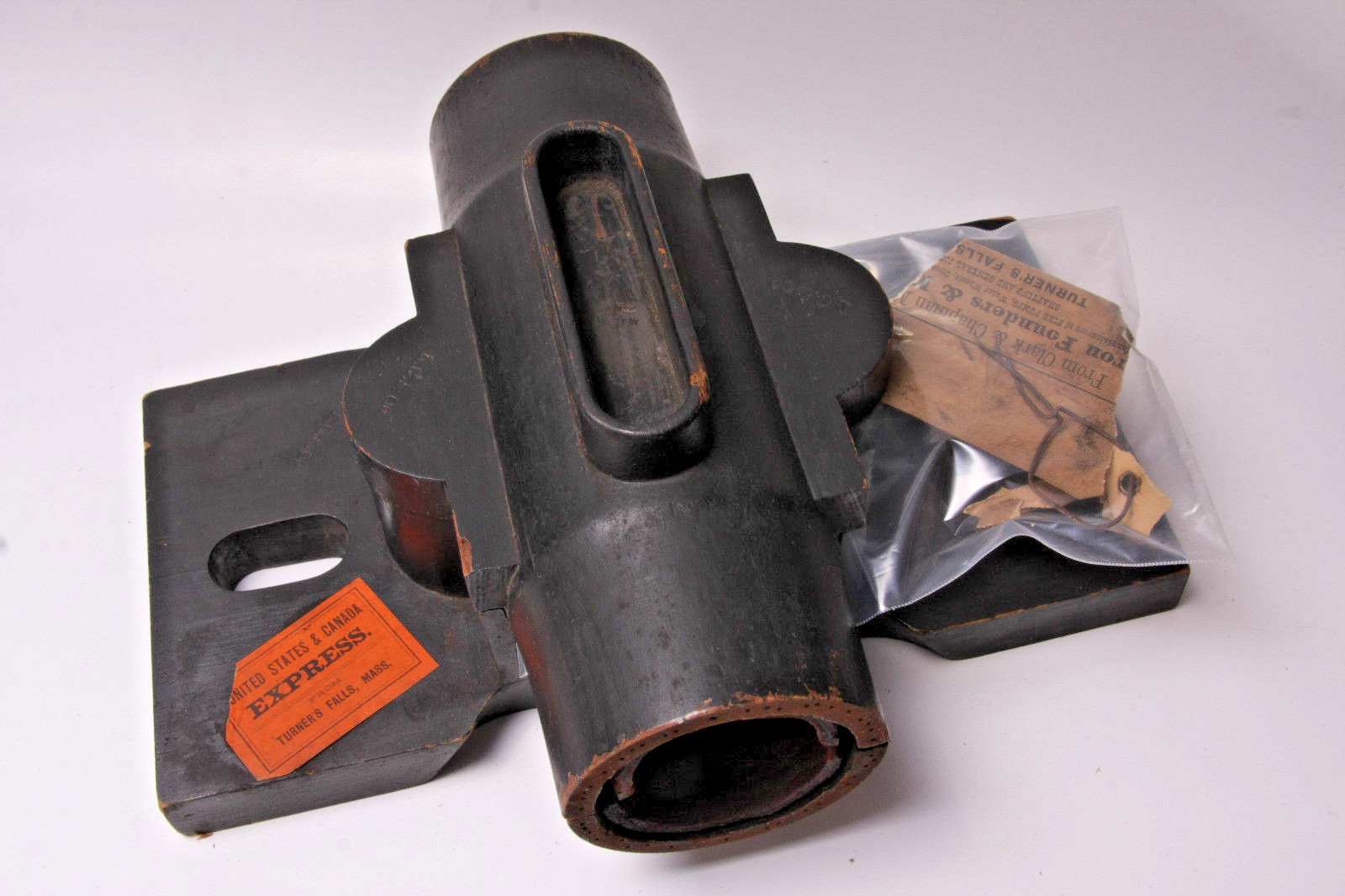 Lamson Goodnow 2-Piece Wood Mold Leather Pattern 12″ SteamPunk VINTAGE M09A