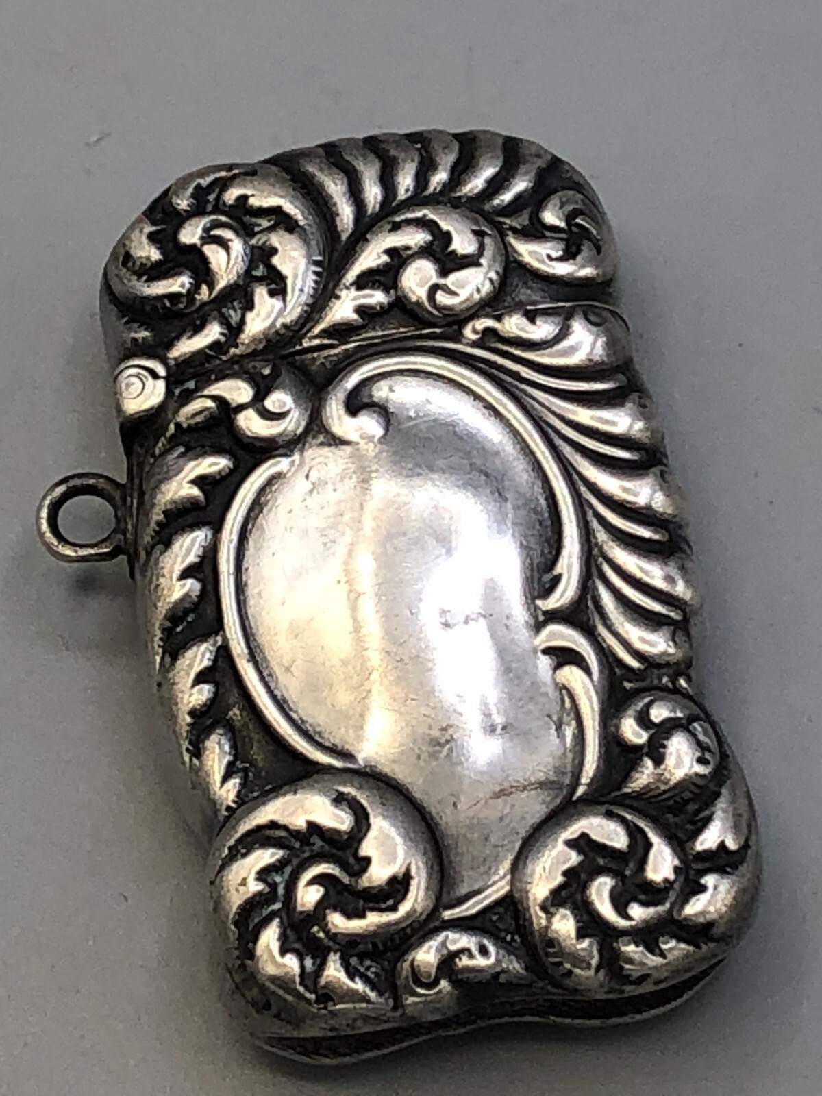 Vintage Blackington Sterling Silver hinged Match Case 1 3/8″ x 2 3/8″