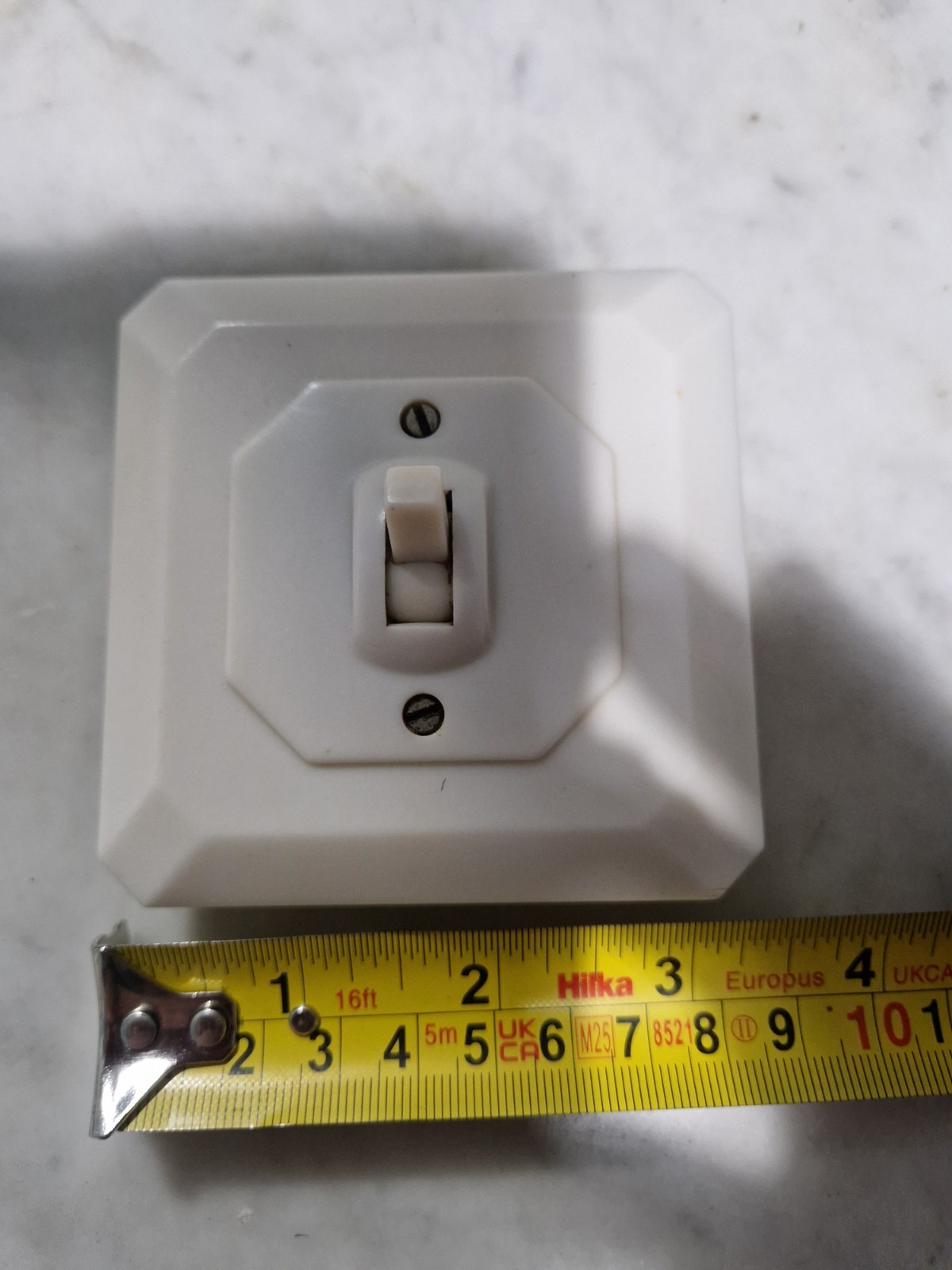 Art Deco White Bakelite Light Switch