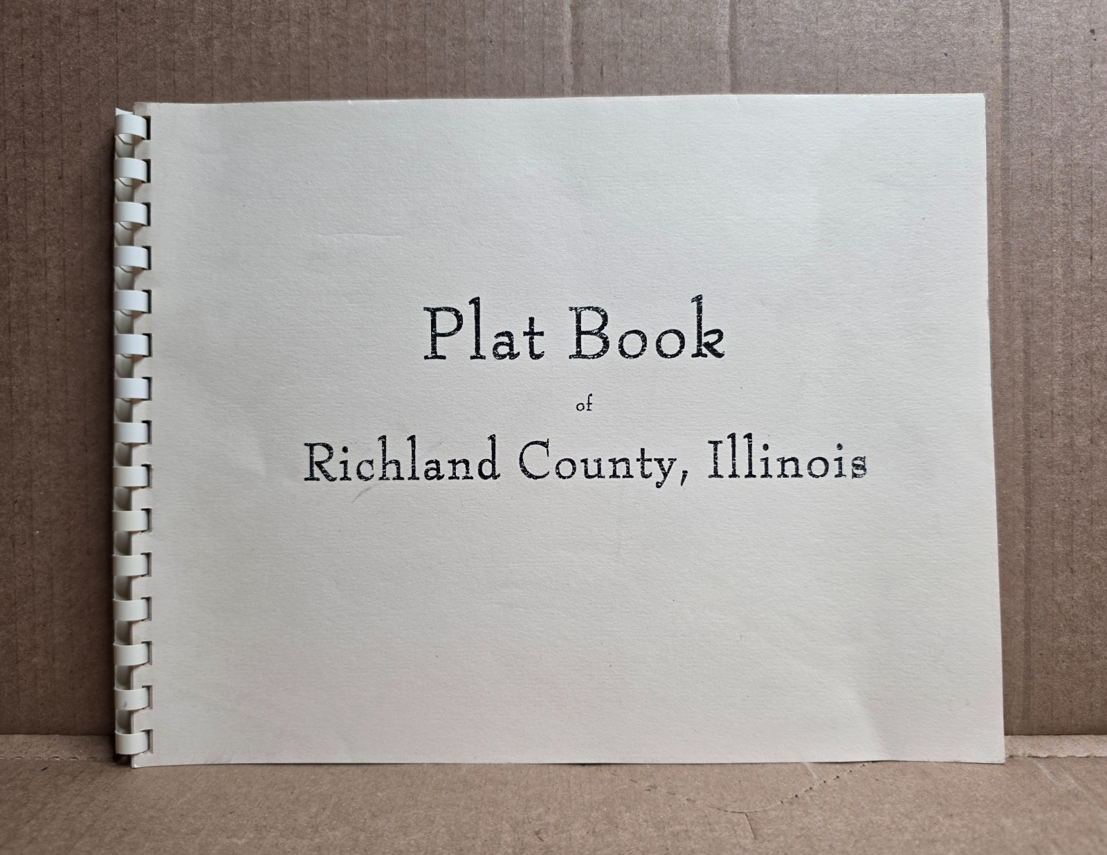 Plat Book of Richland County Illinois Circa 1925 Paperback 2001 Reprint