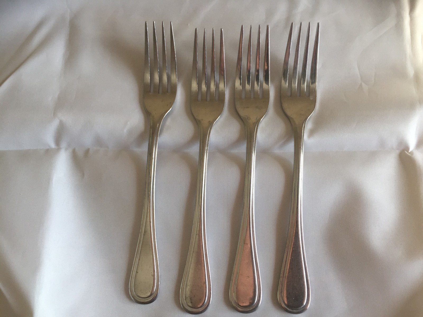 Vintage Lifetime Cutlery Stainless LCU21 4 Dinner forks (A1)