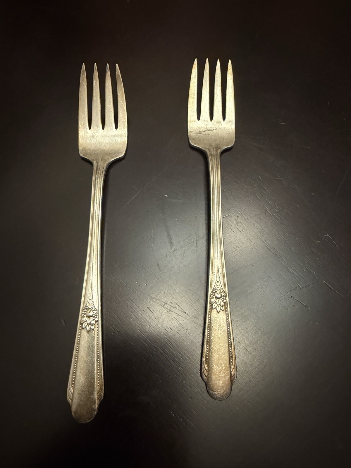 Wm ROGERS Silver Dessert Fork – 1938 Devonshire / Mary Lou Pattern – Vintage