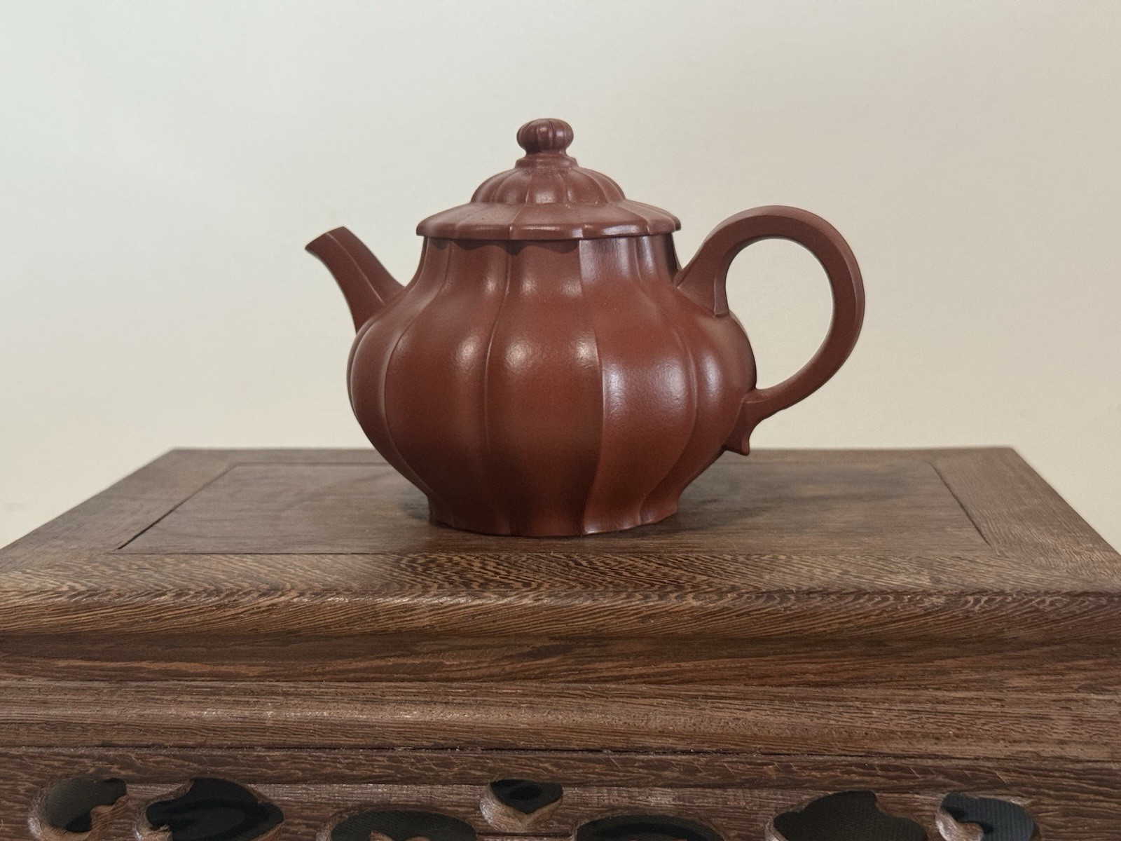 Vintage Chinese Yixing Zisha Purple Clay Teapot Handmade Pottery Tea Kettle200ml