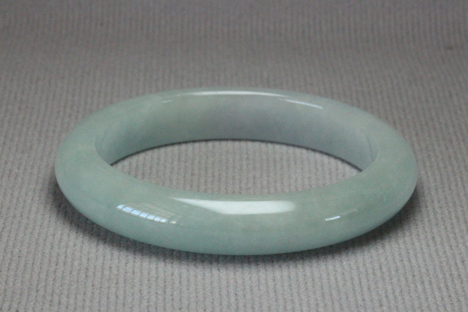 58mm Natural Ice Green Jadeite Jade Bangle Bracelet