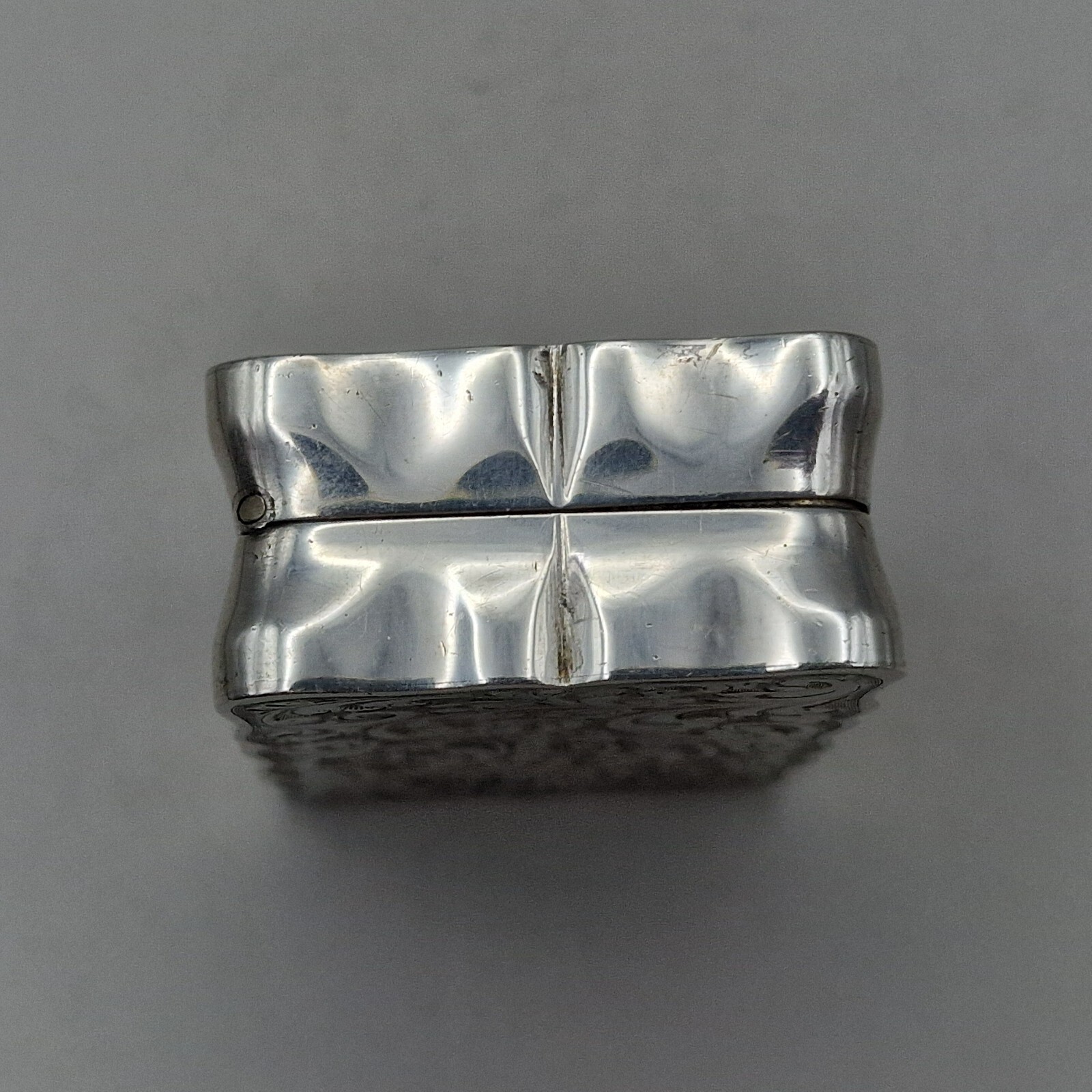 Sterling Silver Rectangular Table Snuff by M Kamin & Co Ltd 1977 Jubilee Mark