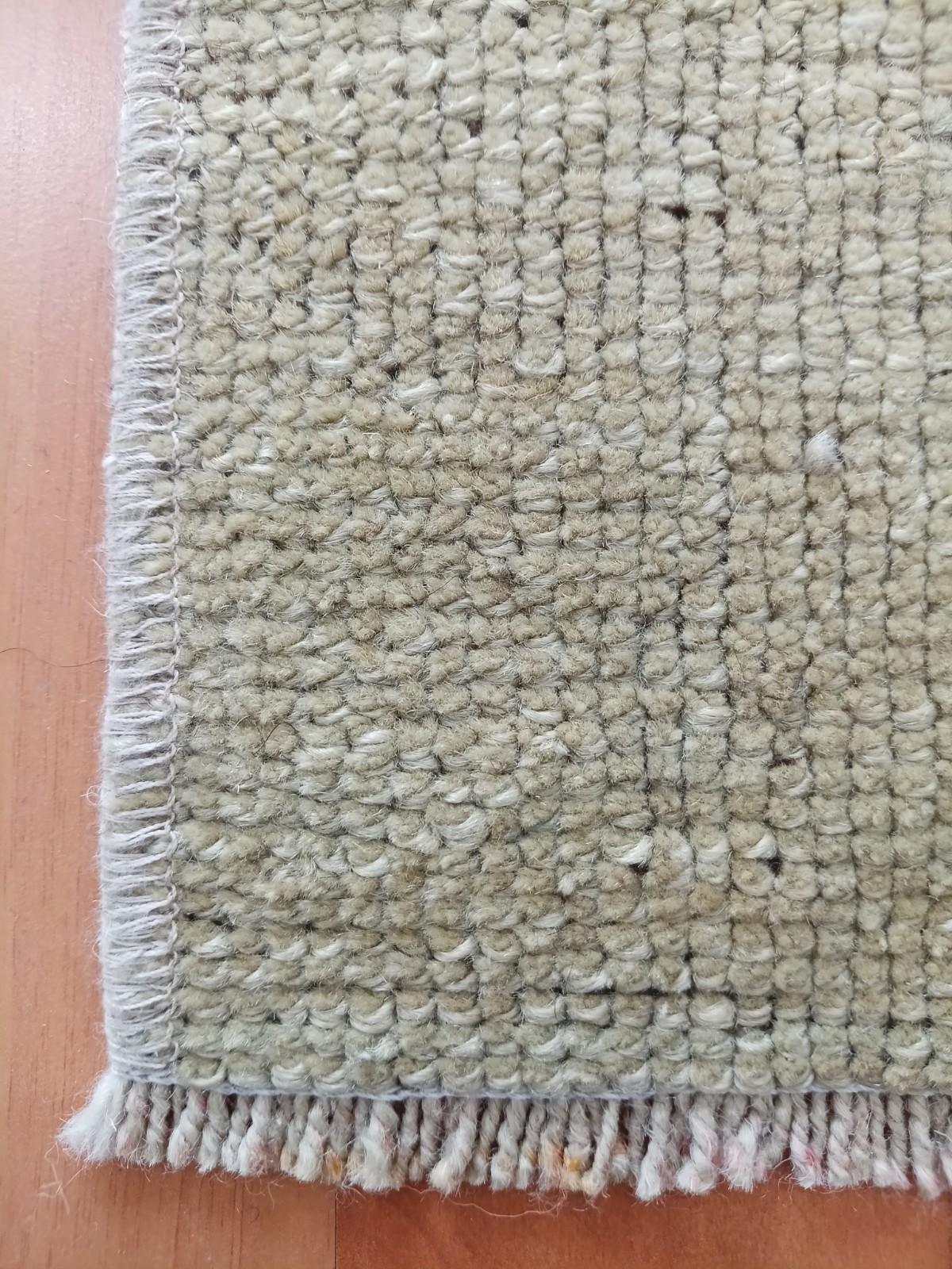 Beige Green Runner Geometric Rug Anatolian Oushak Faded Rug Handmade Rare Rug
