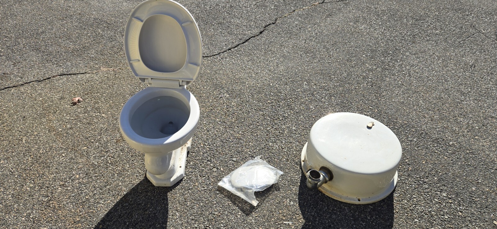 Vintage 1910s Eljer Pillowbox Toilet Tank And Bowl