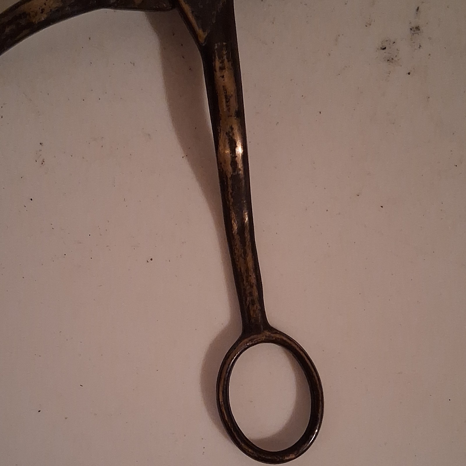 Antique Primitive Metal Sugar Nippers Tool Brown Late 18th-Early 19th Century