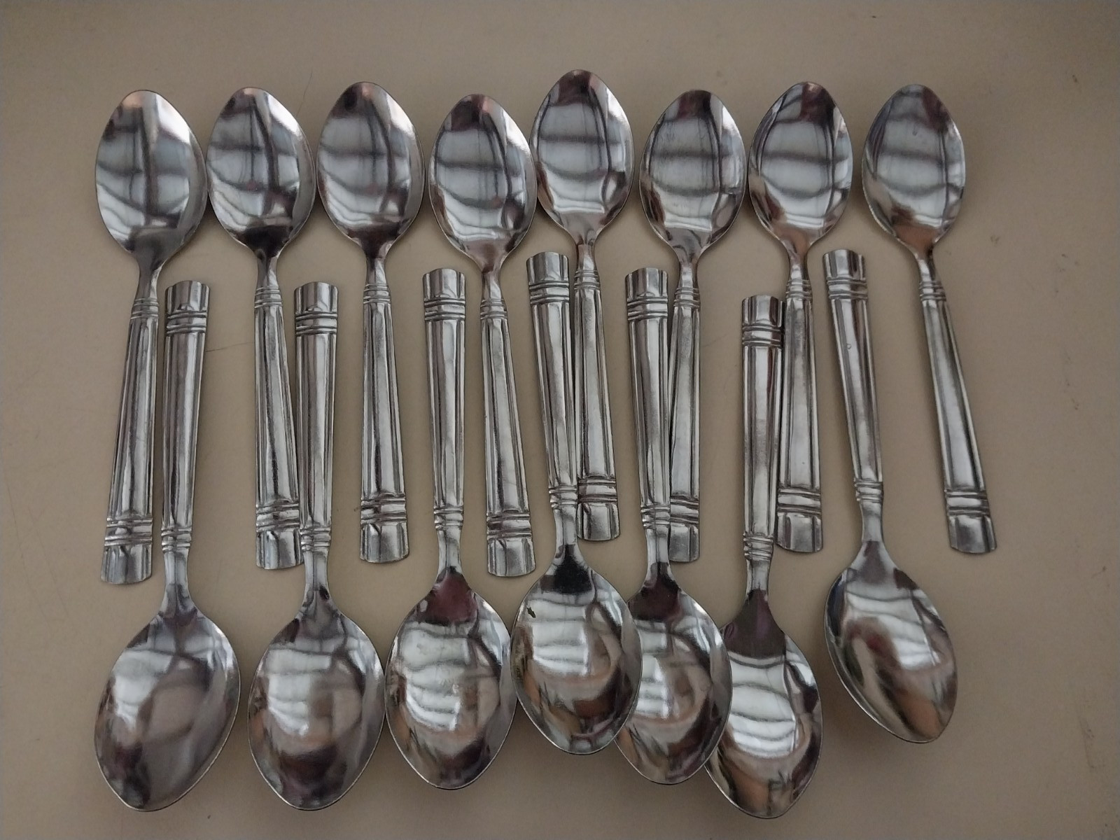 15 tea spoons unbranded used china stainless
