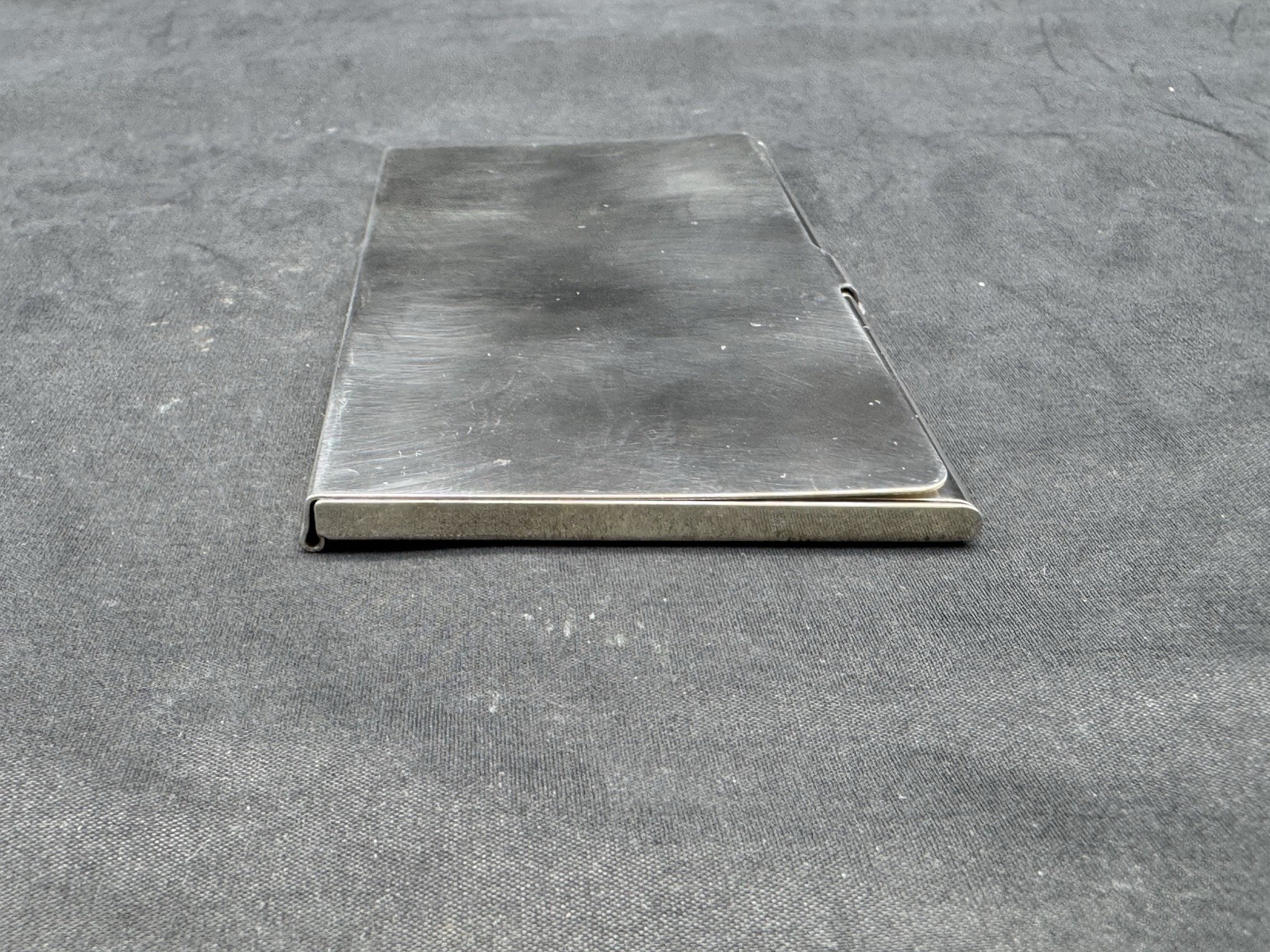 Valerio albarello sterling silver business card case, 64 grams