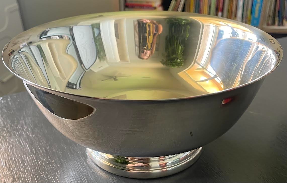 Vtg Gorham EP YC781 Silverplate Pedestal Bowl – Rosenzweig’s Label Mid-Cent Mod