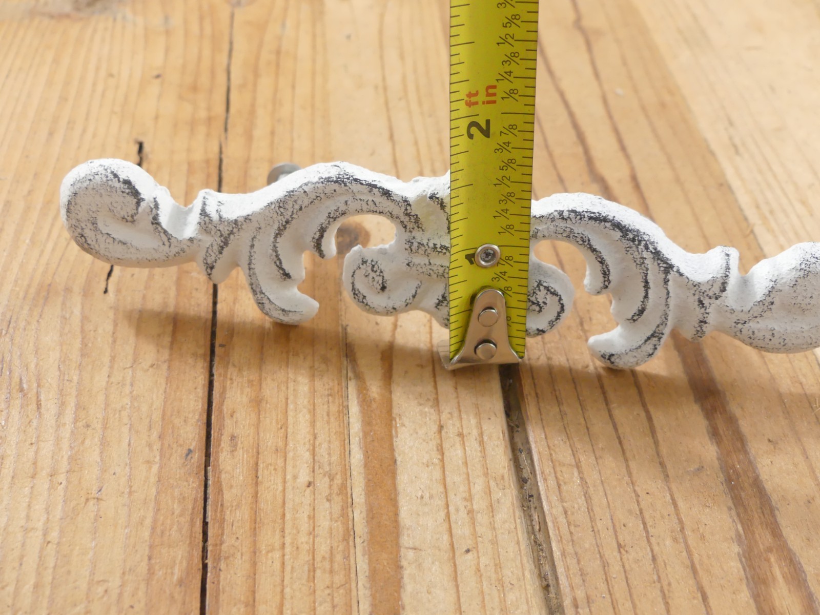 12 Distressed White Drawer Pulls Rustic Vintage Looking Dresser Handles Cabinet