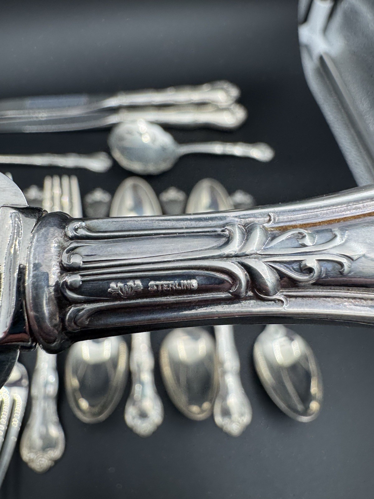 Gorham Sterling Silver Flatware Lot – Rondo & Antique Chantilly Mix – 440g