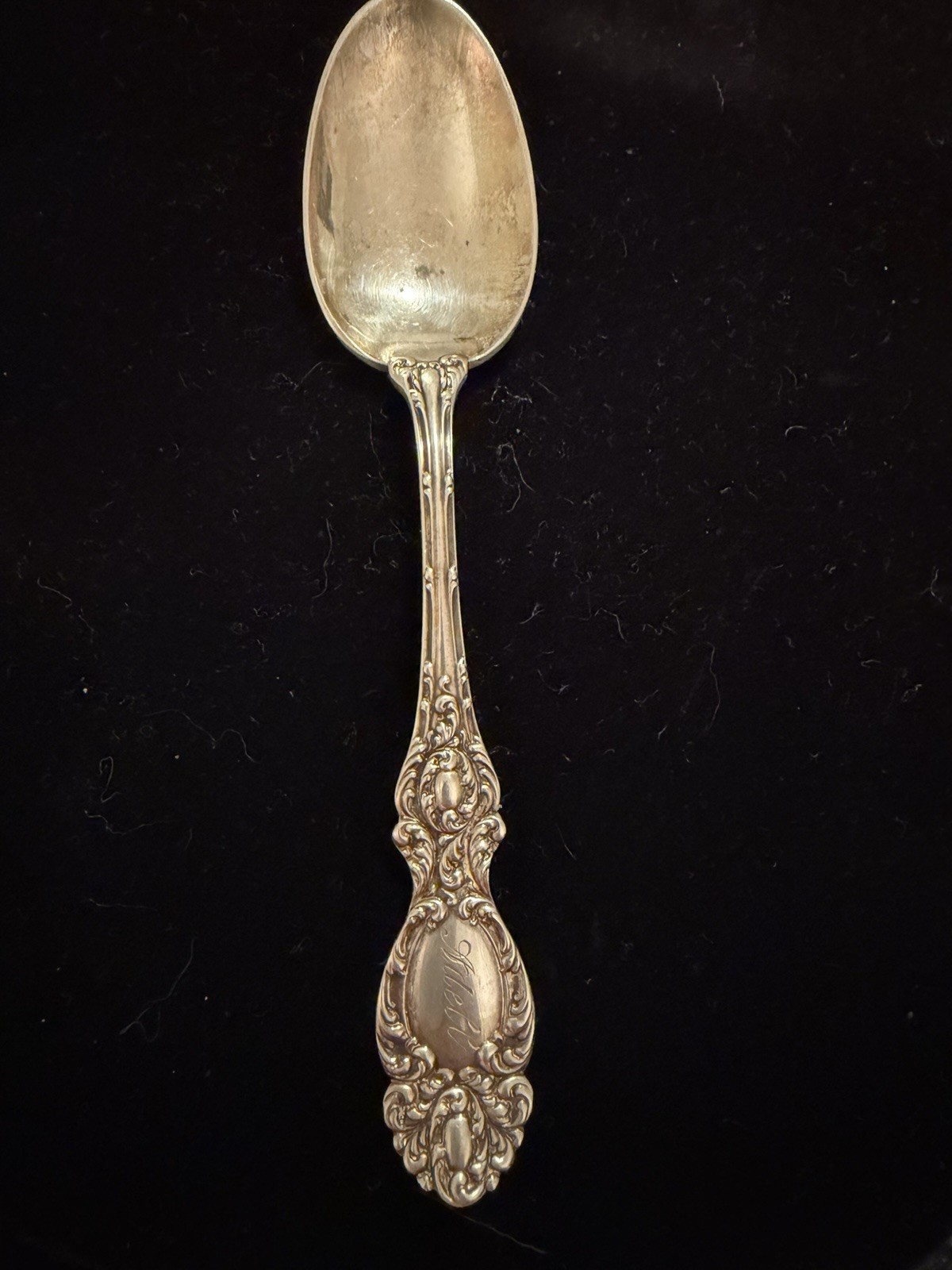 Antique Sterling WALLACE LUCERNE 1896 Teaspoon Scrolls “Adell” ELEGANT!