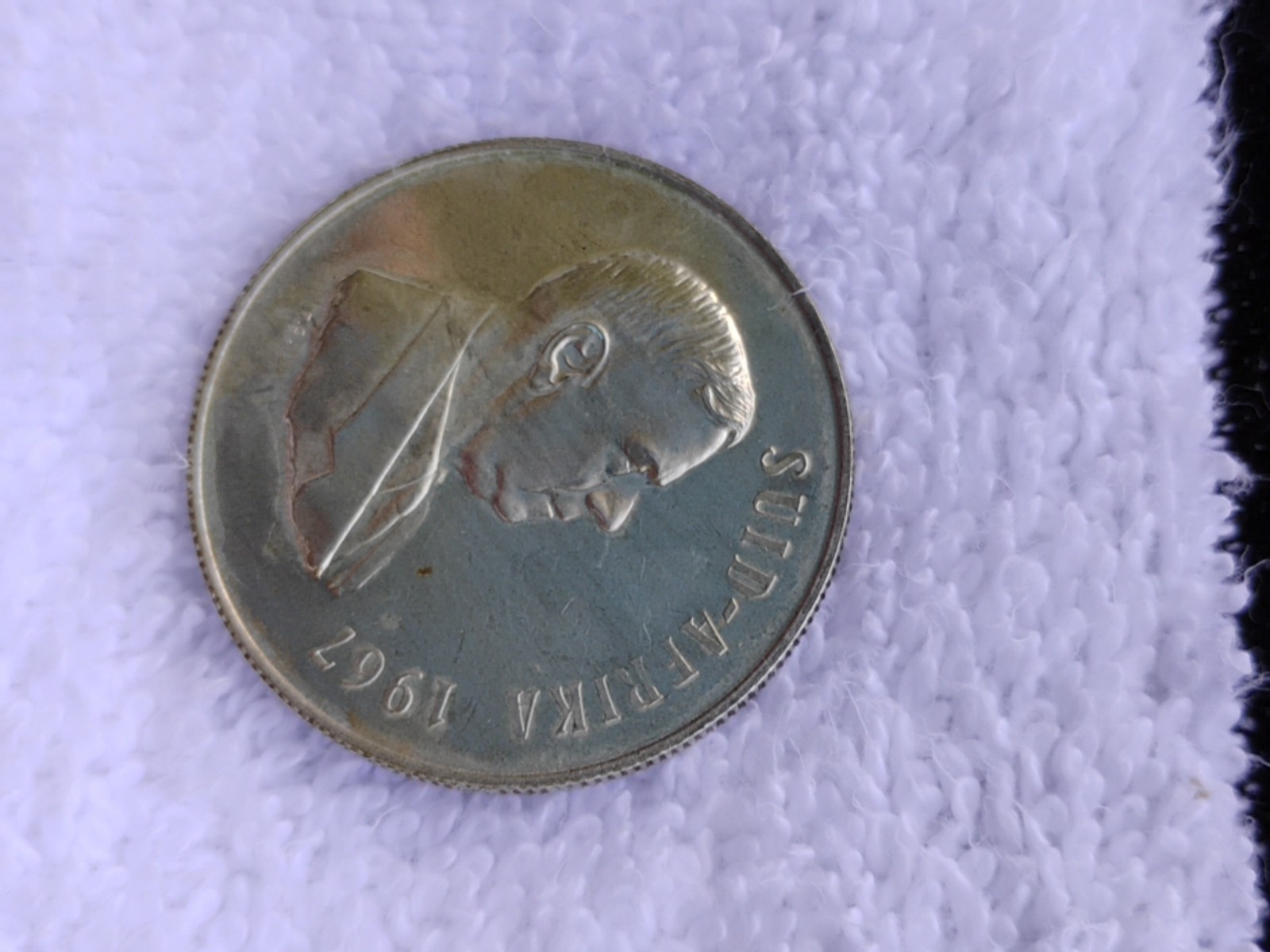 South Africa, Silver, 1 Rand 1967