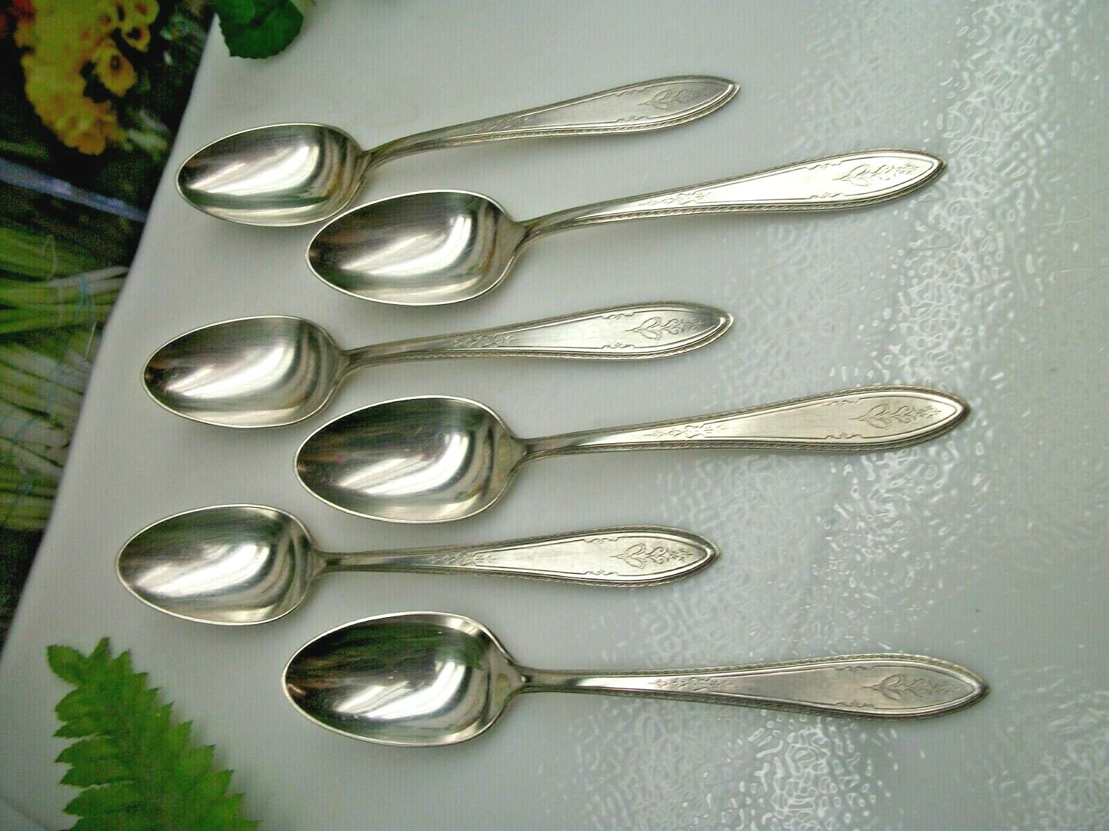 Vintage 6 International Silver 1847 Rogers Bros ARGOSY Teaspoons 1926
