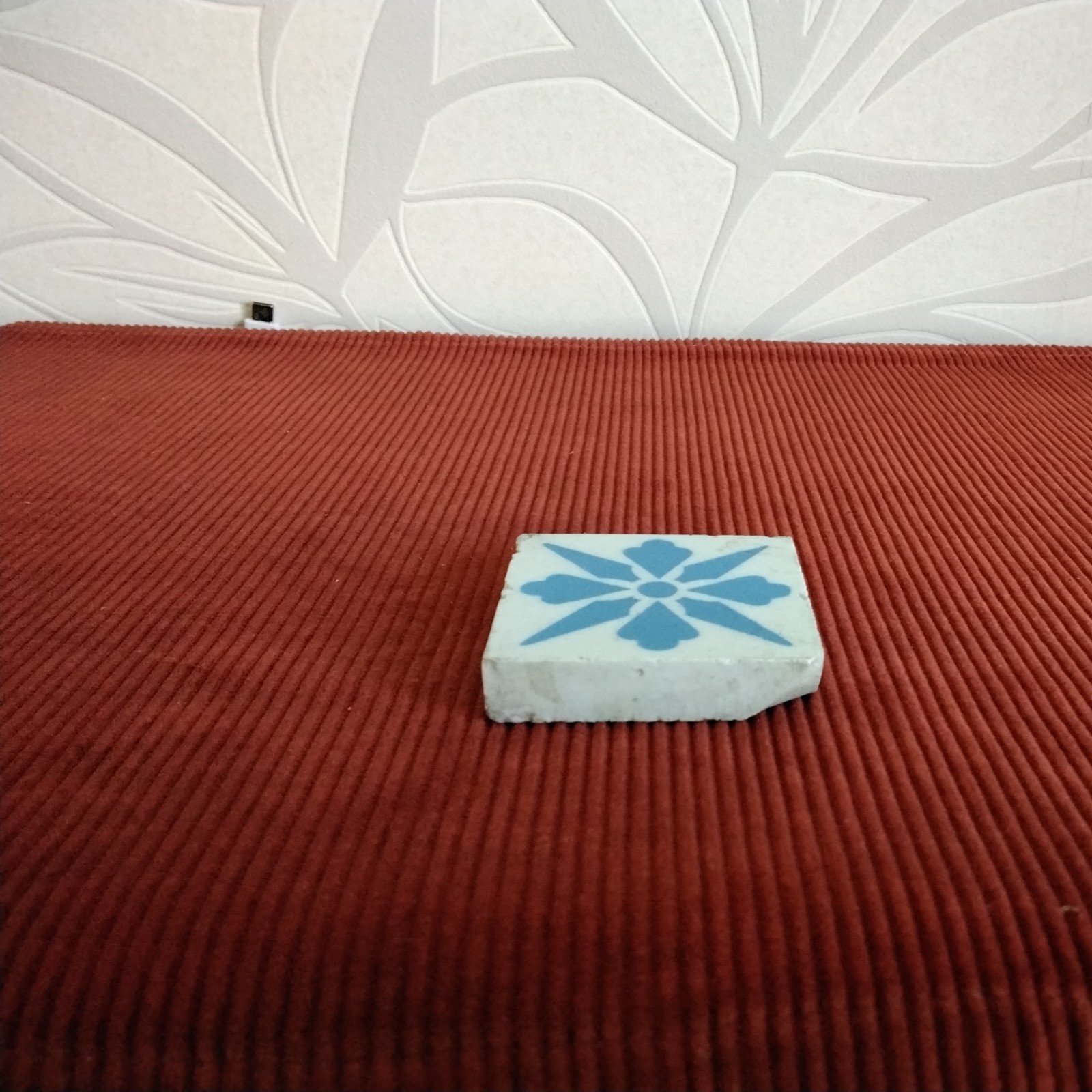 Minton & Hollins Gothic Arts & Crafts Aesthetic Tile Pugin ? Mintons C1860 ? 2″