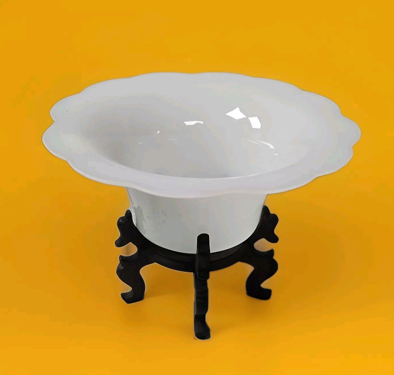 Small Chinese Peking Glass Bowl Qing/Republic 6″