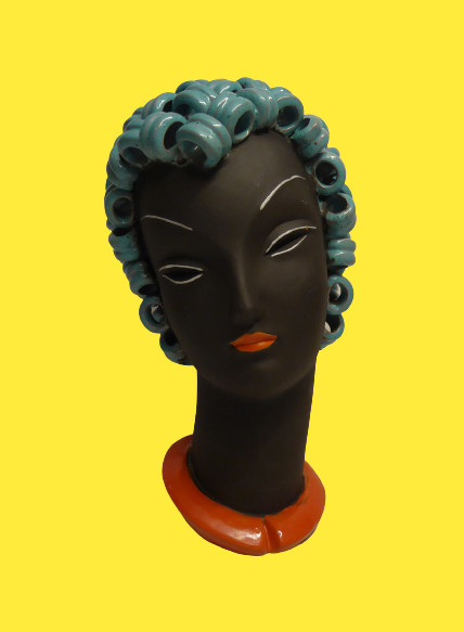 ART DECO GERMAN KNÖRLEIN RUDOLF OR KARL GROSSL CERAMIC KNORLEIN NO GOLDSCHEIDER