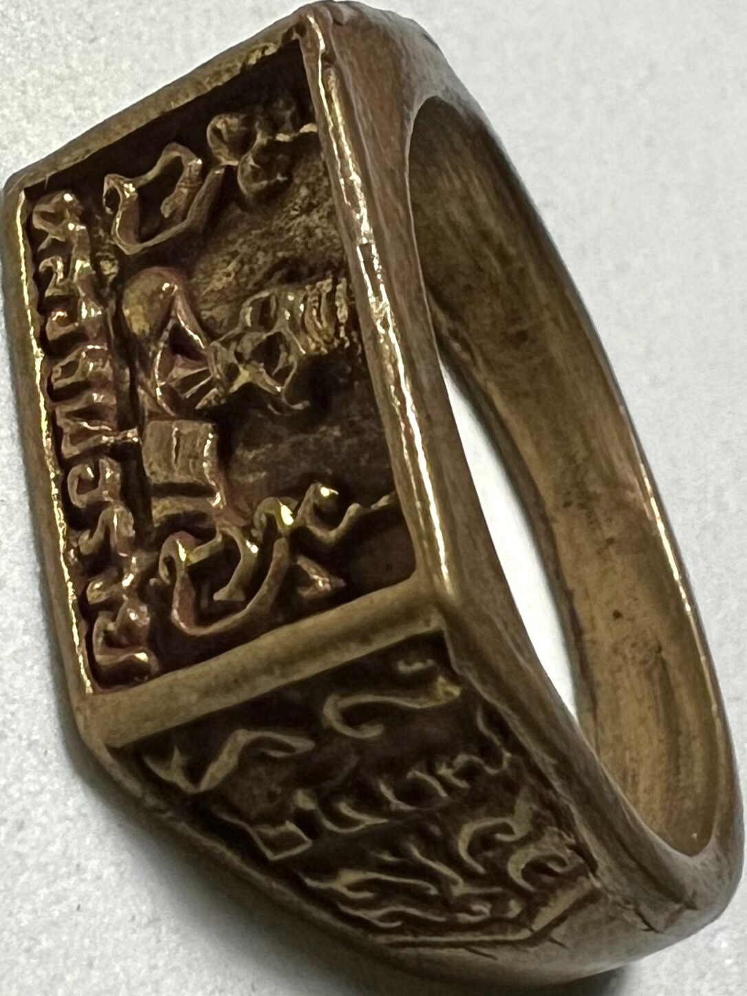 PHRA LP RUAY RING RARE OLD THAI BUDDHA AMULET PENDANT MAGIC ANCIENT IDOL#85
