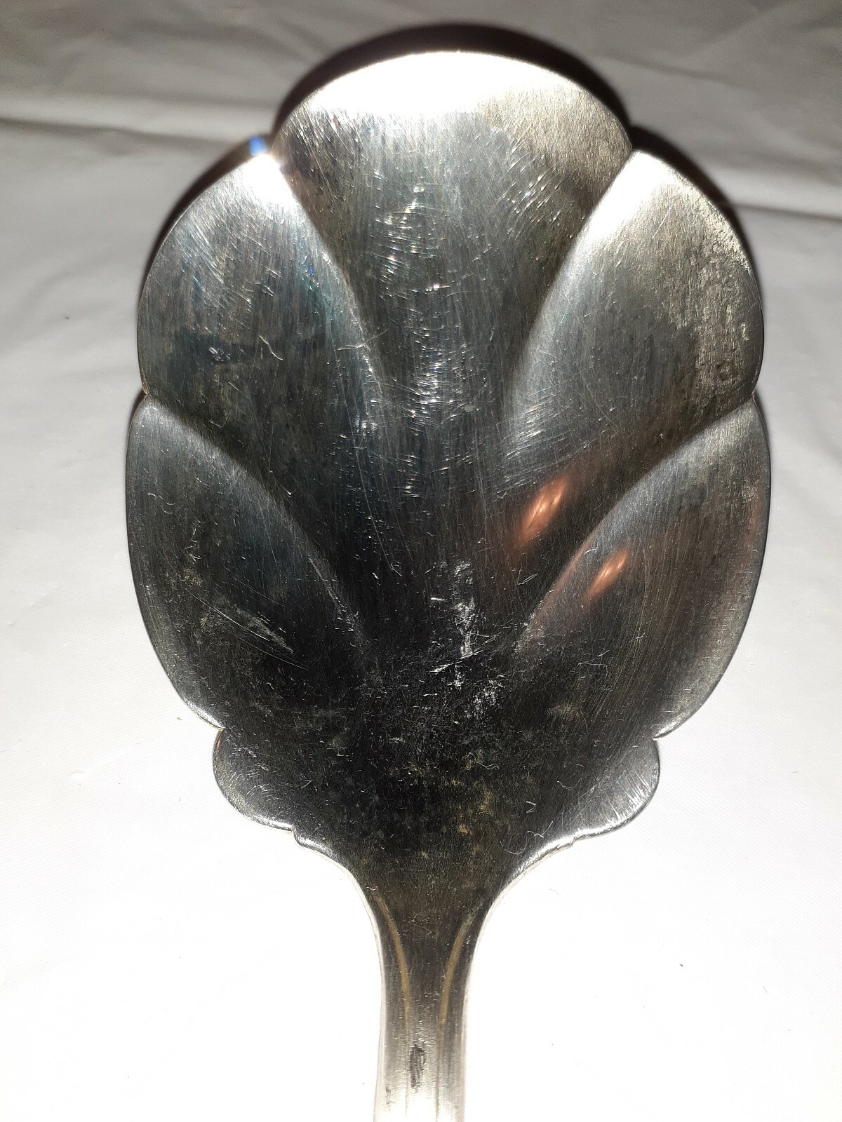 Oneida Community Duet Pattern Silverplate Solid Shell Casserole Spoon 1980-1983