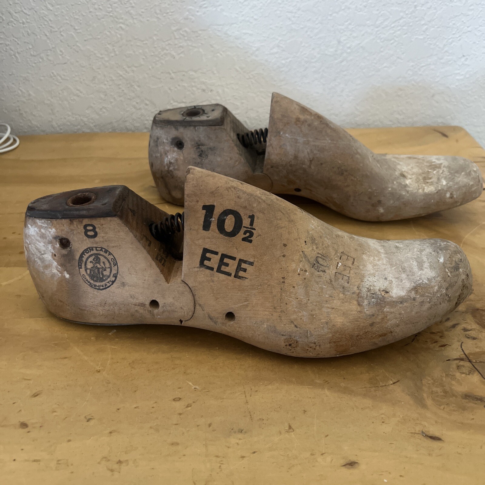 Pair Vintage Size 10.5 EEE US NAVY MORTON Factory Industrial Shoe 10 1/2 EEE