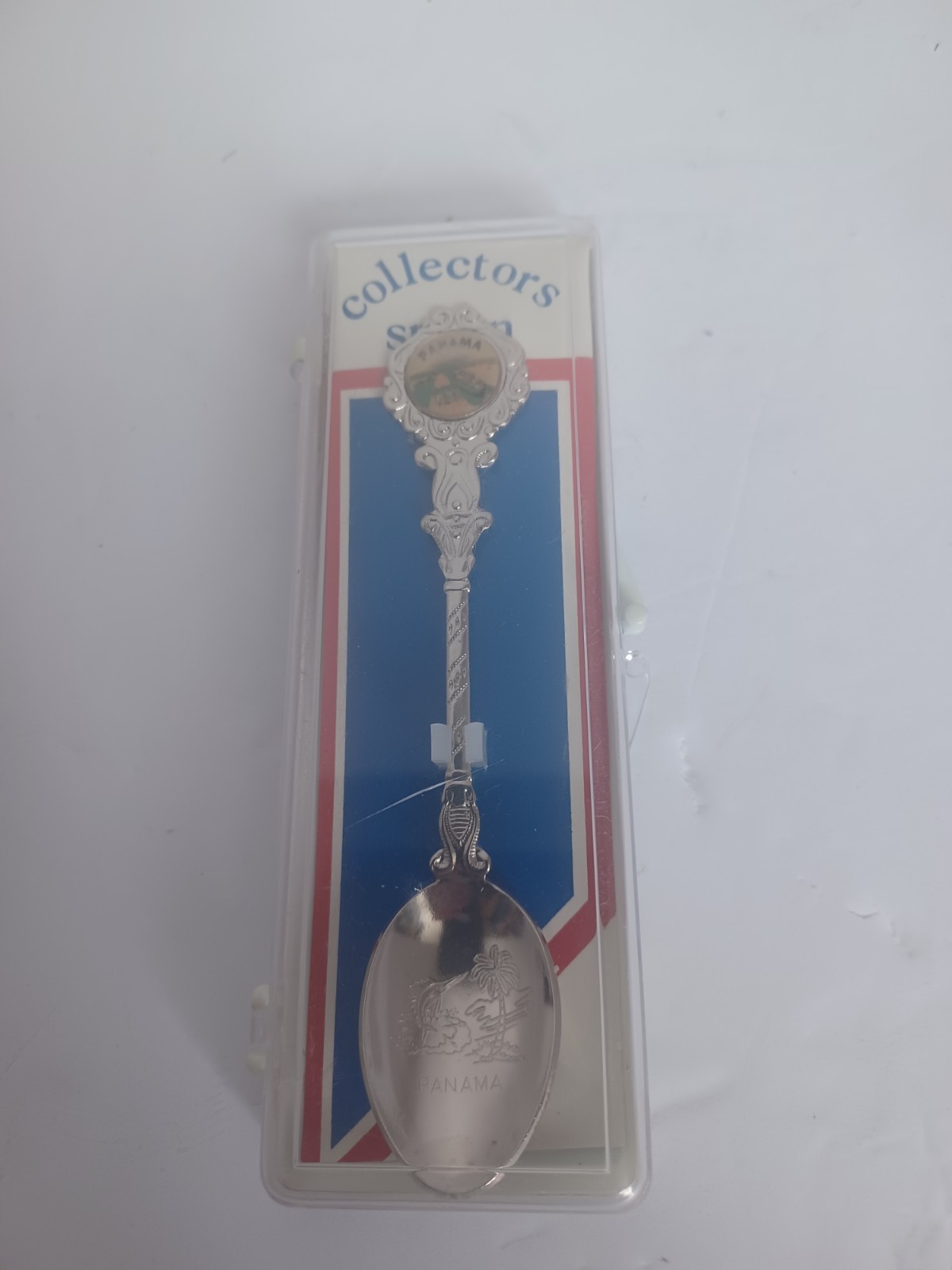 Souvenir Spoon From Panama With Case
