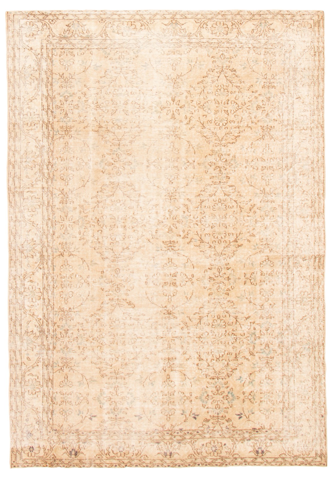 Traditional Vintage Hand-Knotted Area Rug 6’8″ x 10’0″ Oriental Wool Carpet