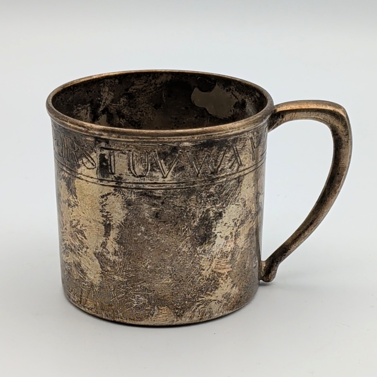 Vintage Alphabet ABC’s Silverplate Children’s Baby Cup