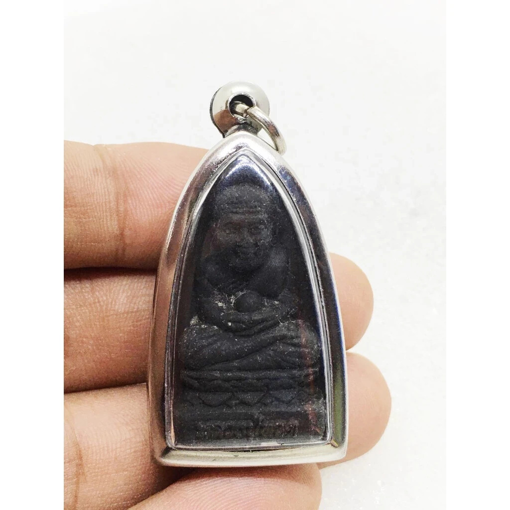 Phra LP Tuad Pendant Wat Changhai Temple Mantra Thai Buddha Amulet