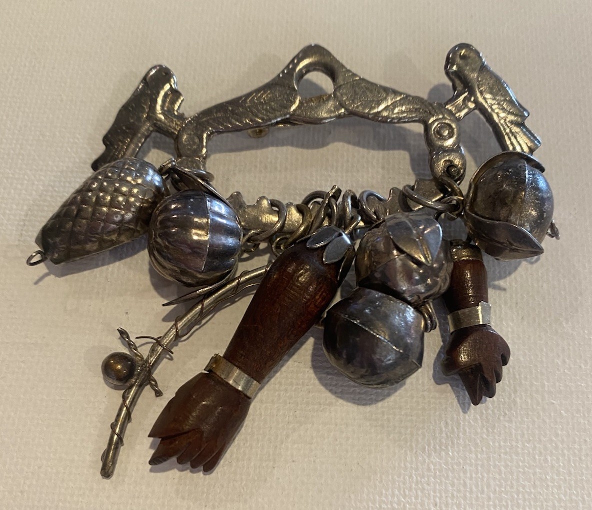 Brazilian Penca de Balangandan 8 Charms Amulets Brazil Slave History