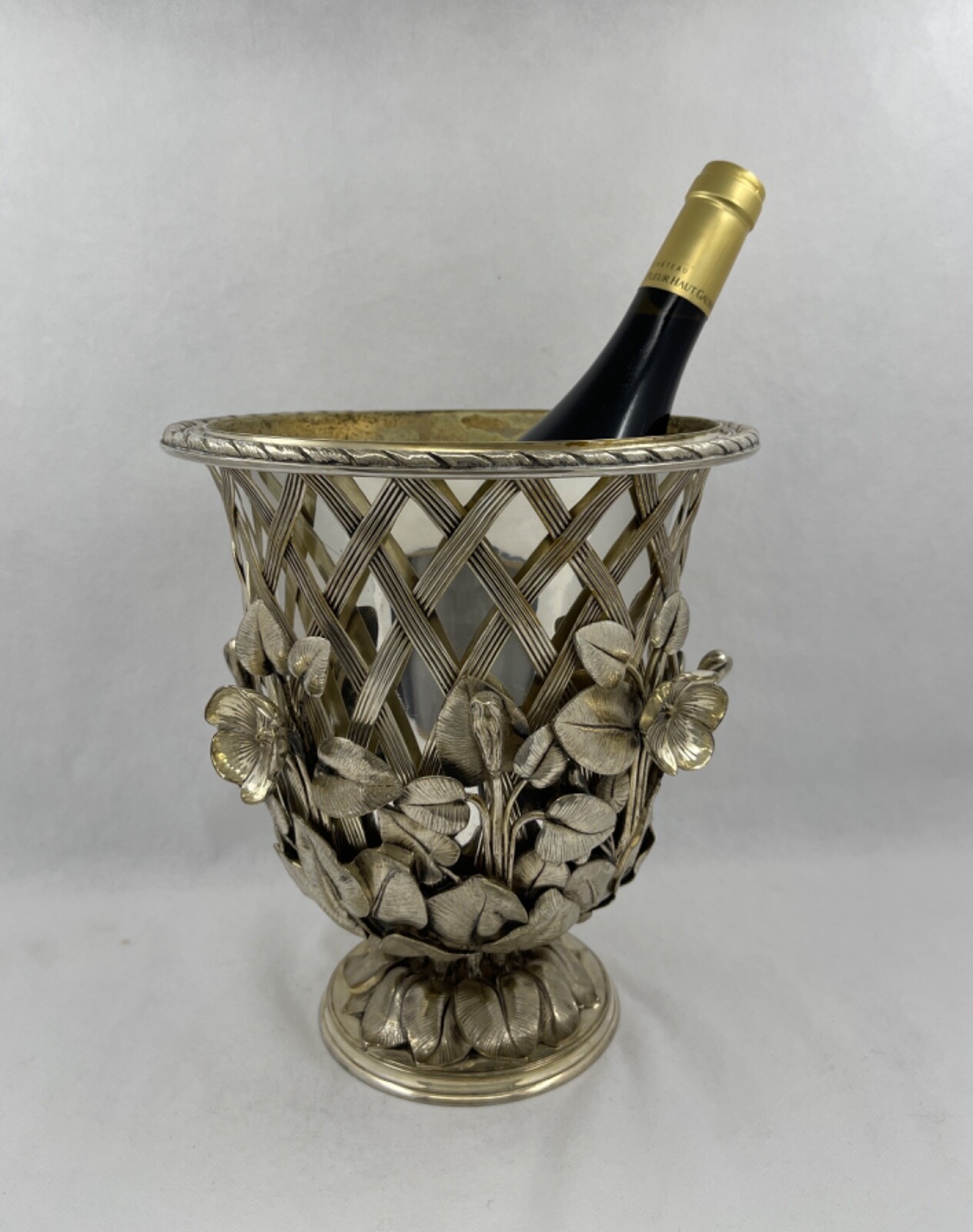 Antique Victorian Silver Plate Champagne Wine Cooler