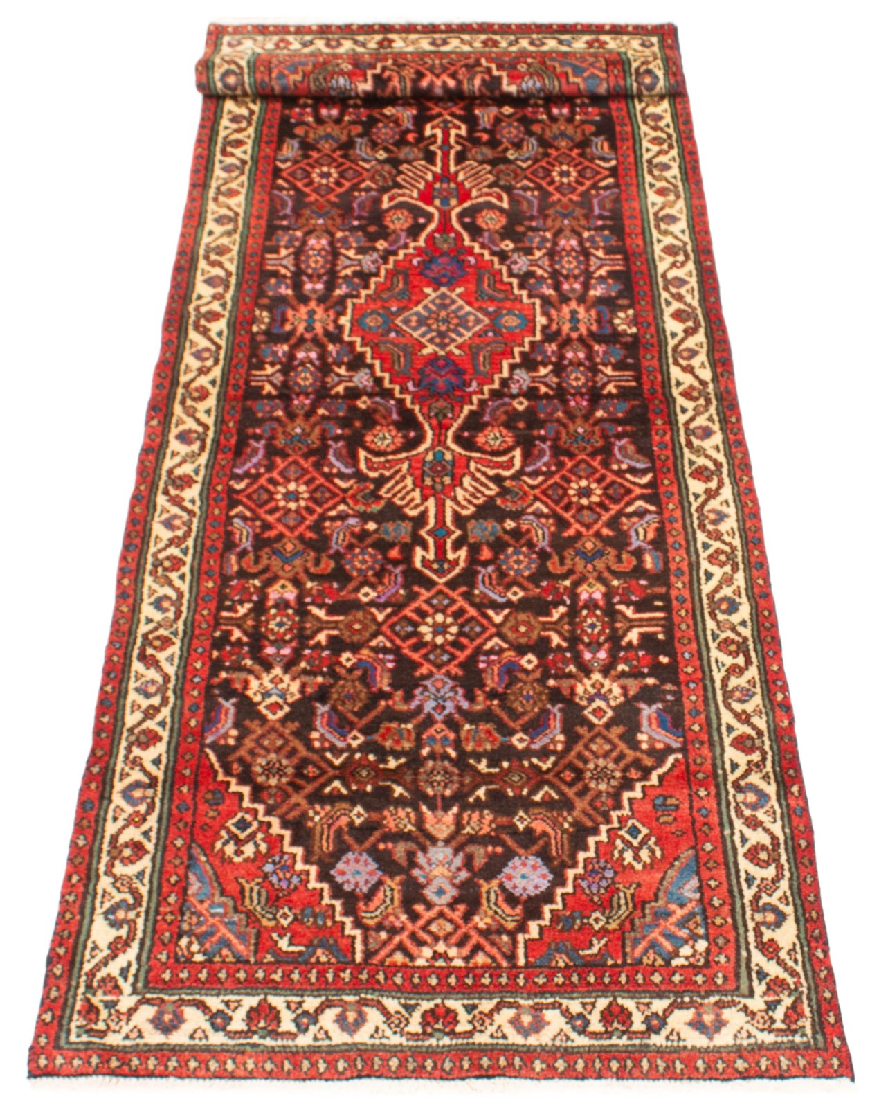 3’2″ x 10’2″ Vintage Hand-knotted Runner Rug Traditional Oriental Wool Carpet