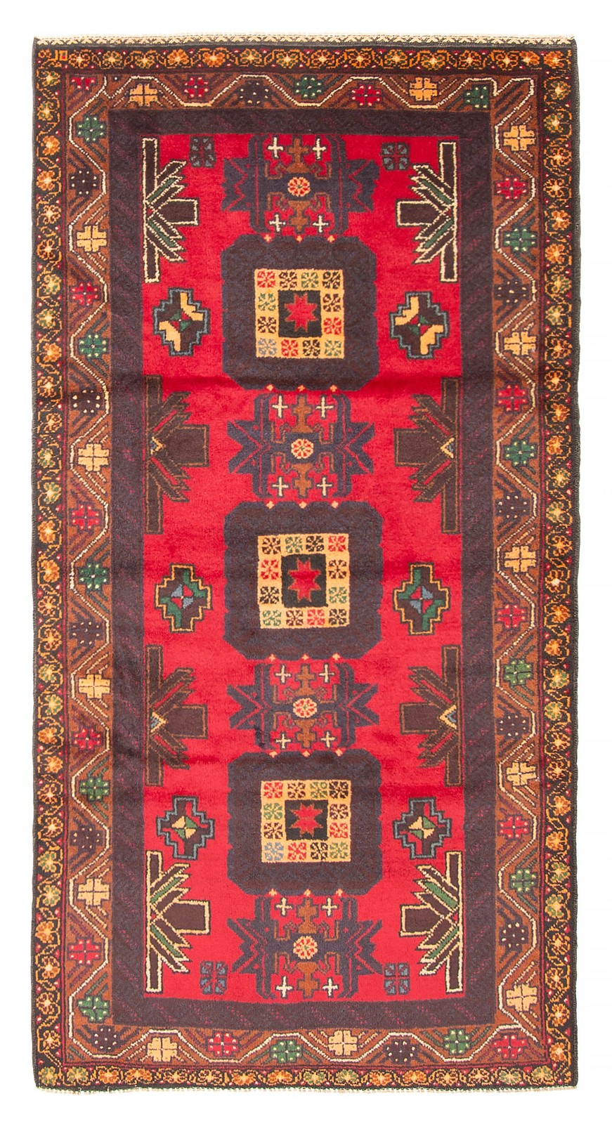 Traditional Vintage Hand-Knotted Area Rug 3’5″ x 6’7″ Oriental Wool Carpet