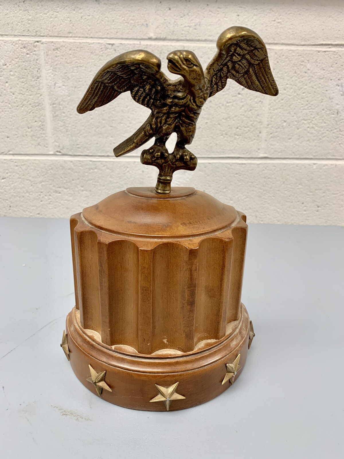 Single Tell City Chair Co Maple Bronze Eagle Doorstop Bookend Replacement 3109