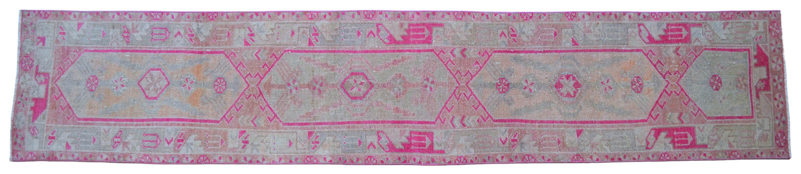 Turkish Runner Rug, HandMade Rug, Tribal Rug PINK Runner Rug 2 x 11 ft Runner