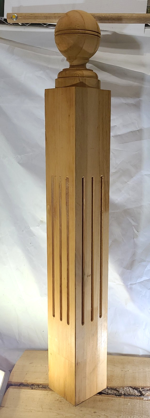 Cedar? Turned Wood Spindle Baluster 46 x 5.5 inches