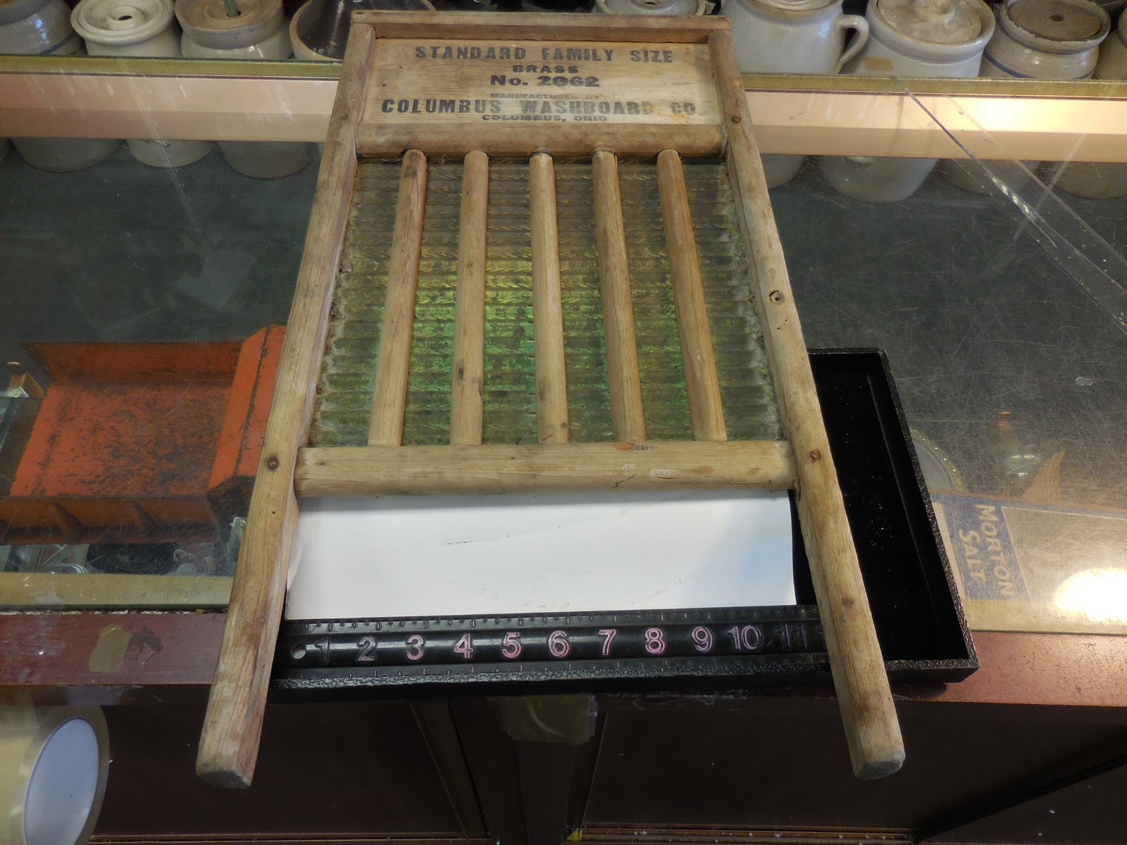 Vintage Washboard Brass No 2062 Columbus Washboard CO 12” Wide 24” Tall