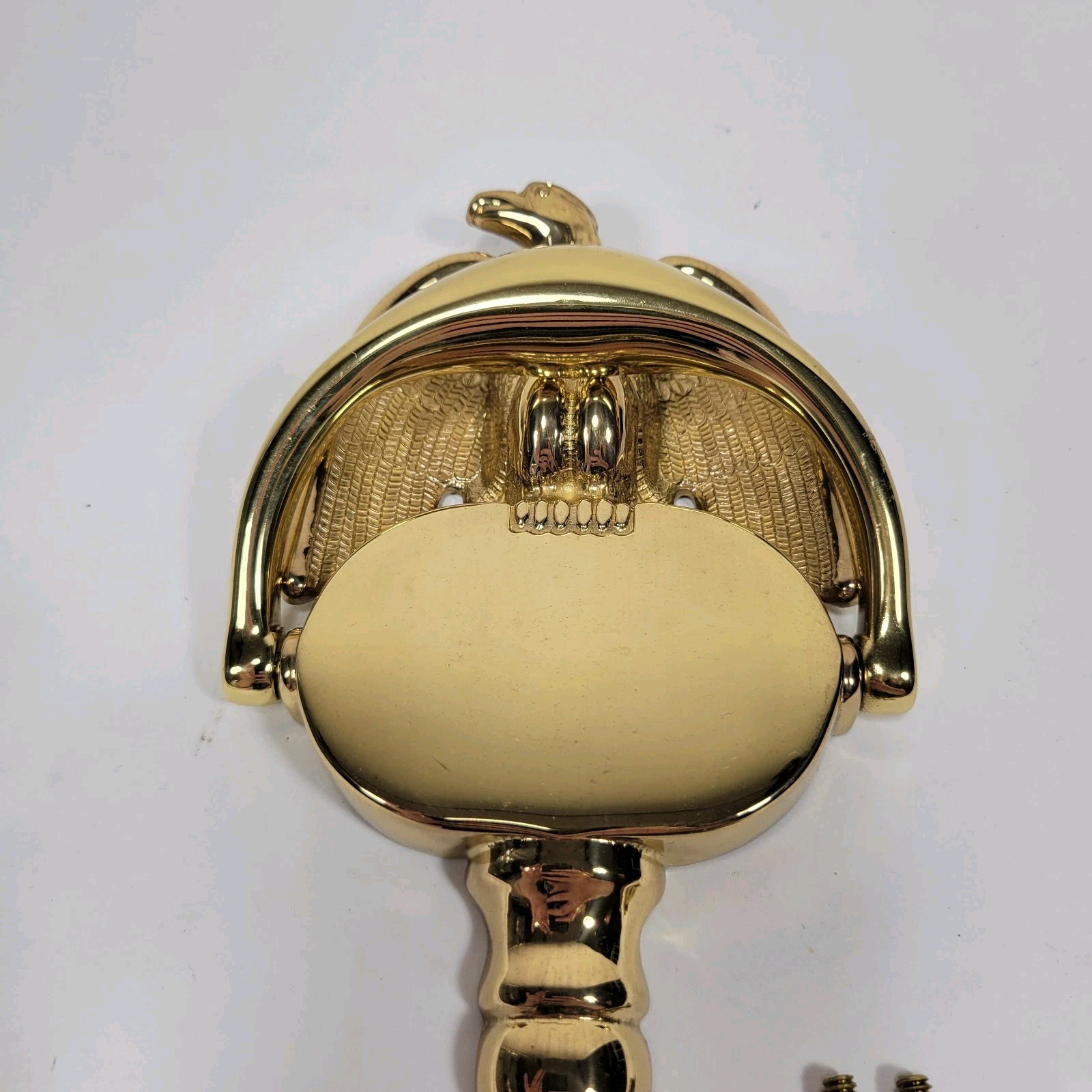 VTG Brass American Eagle Door Knocker 8” MCM Bicentennial Patriotic Regency
